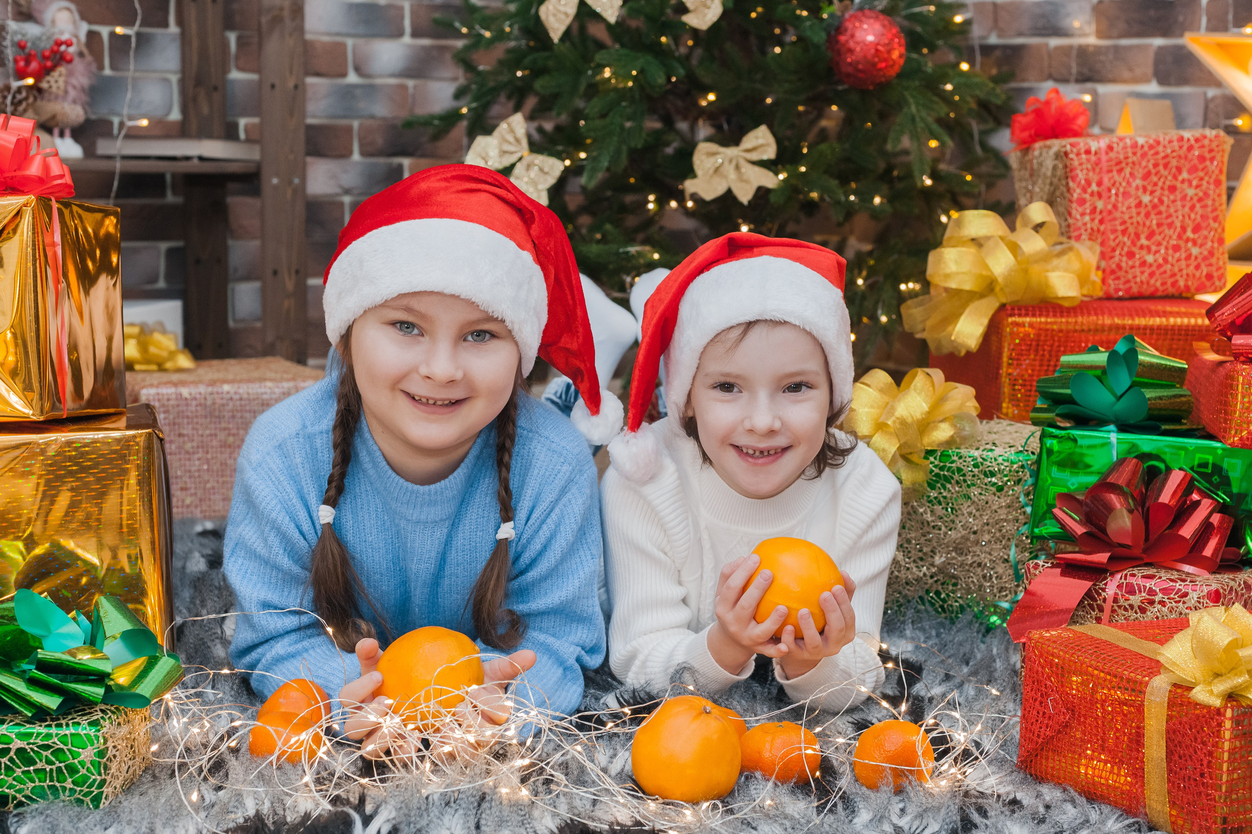 Детский сад в Новогодней студии. Фотограф Бурятия. Печать фотокниг