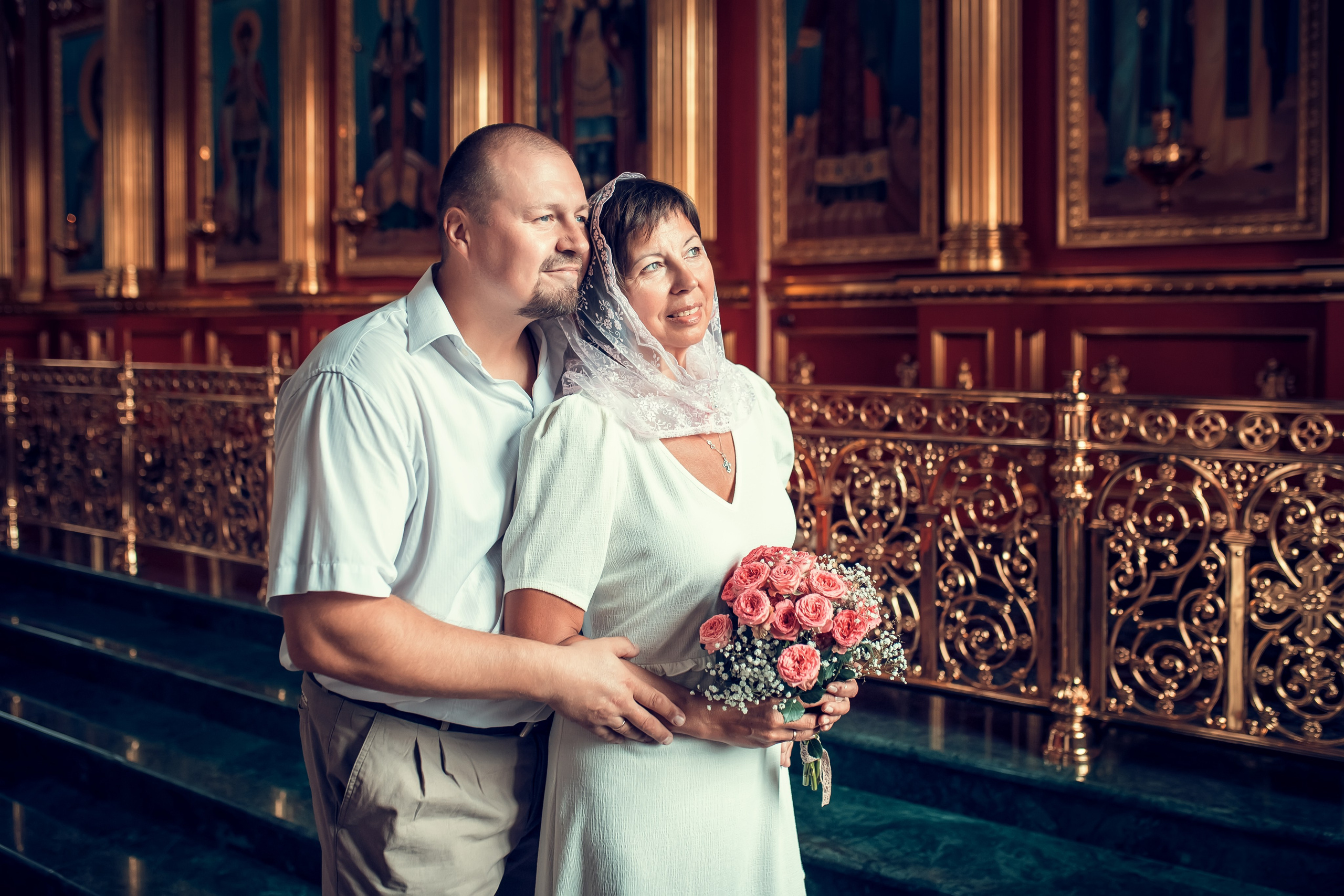 Таинство Венчания Алессандра и Натальи в Геогриевском храме. Екатерина Крапивина фотограф церковных Таинств в Нижний Новгороде