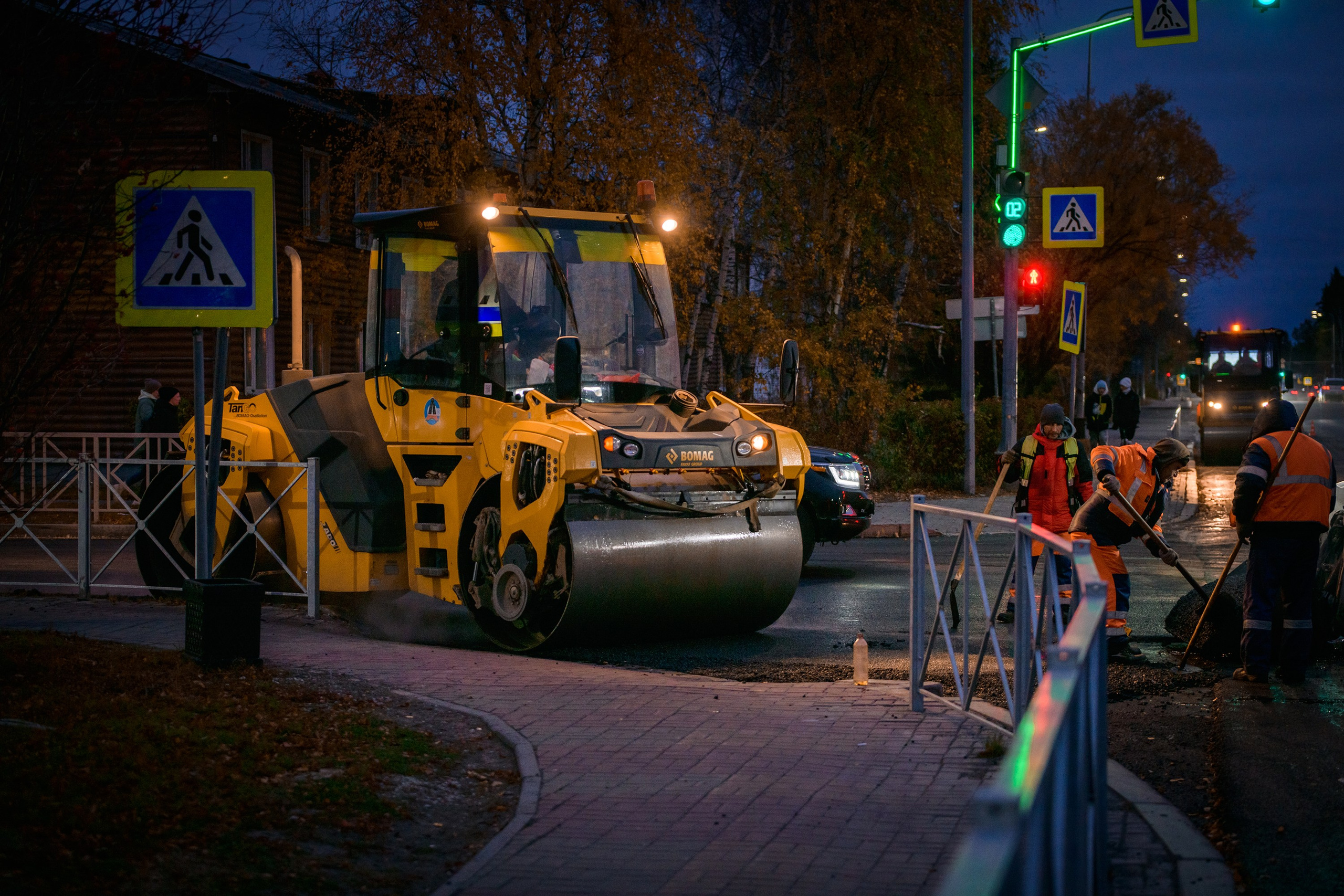 Дорожные работы. Фотограф в Ханты-Мансийске Евгений Жуланов