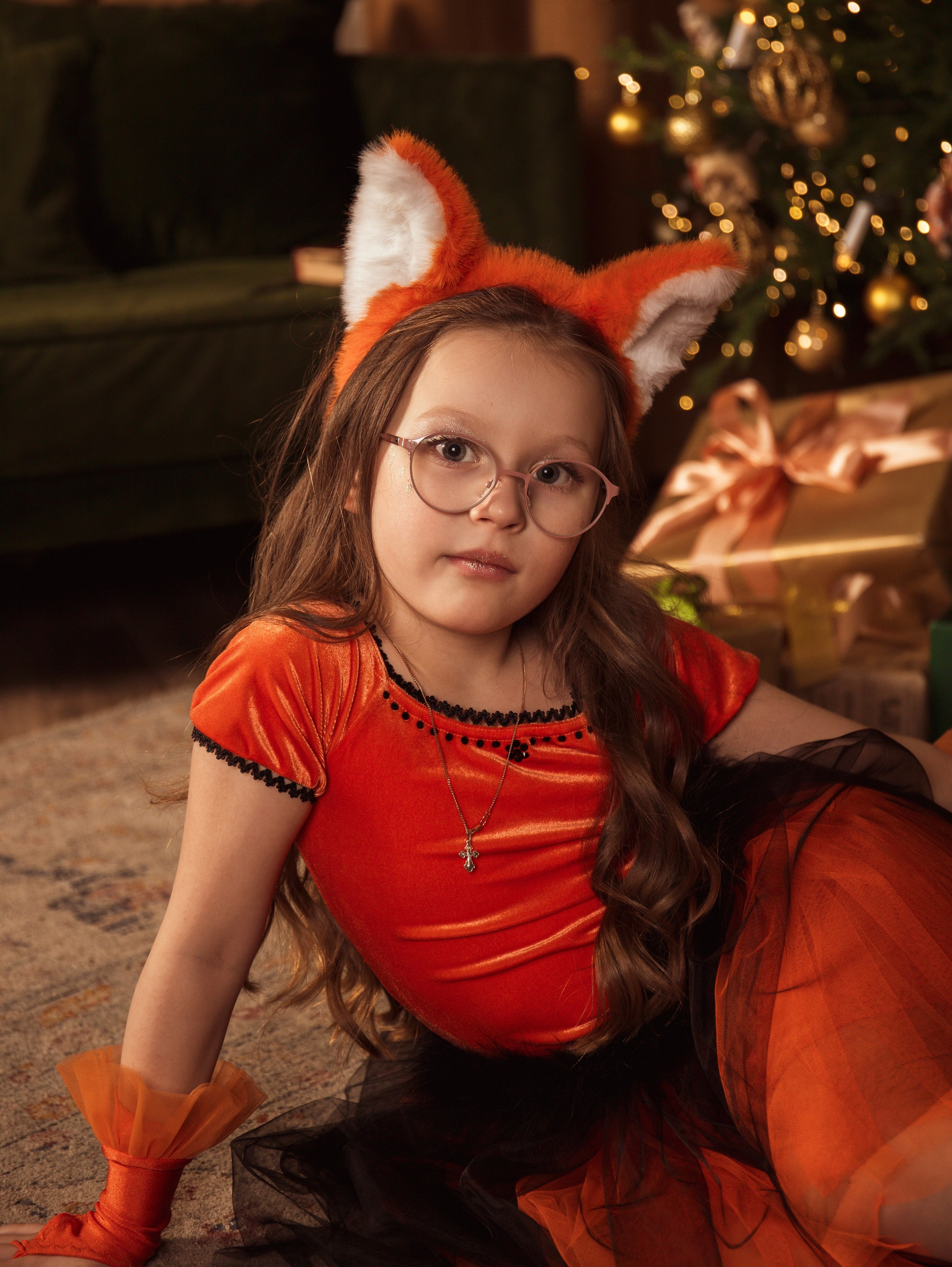 Мама с дочкой, новогодняя сьемка. Свадебный и семейный фотограф в Москве Мила Широких