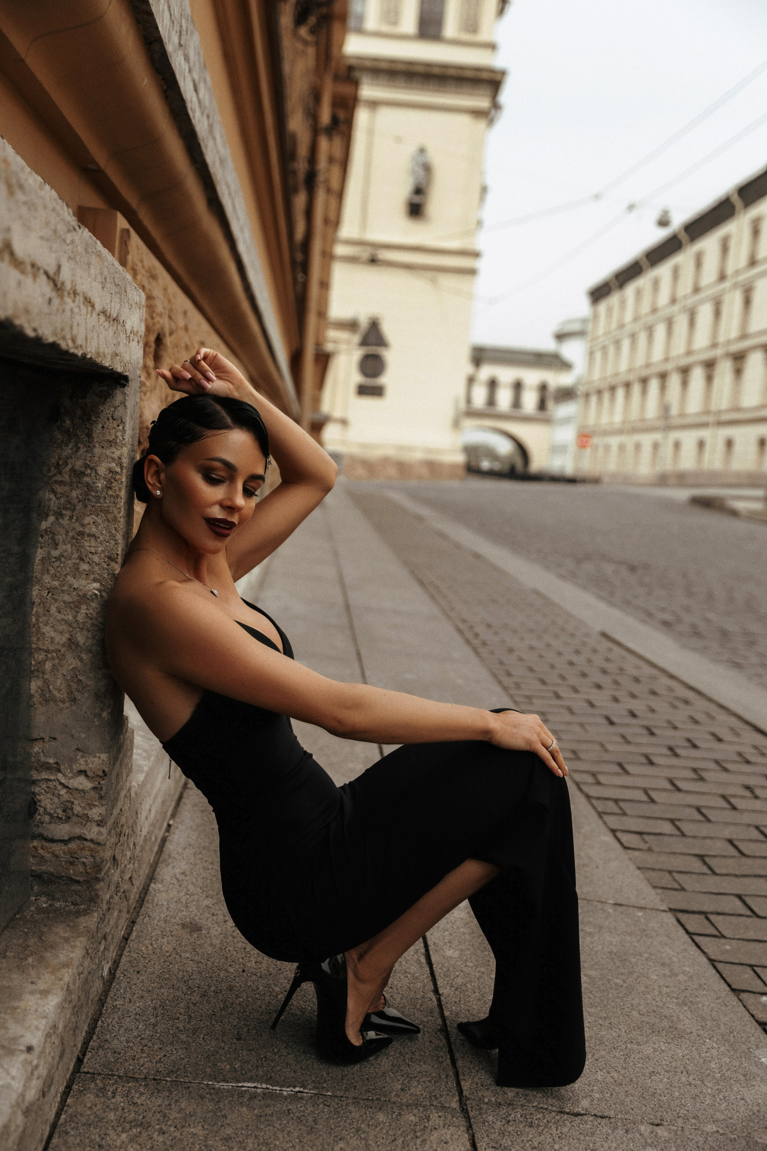Alexandra | Winter Canal. NatalieDmi — фотосессия беременности, семейный фотограф, портрет