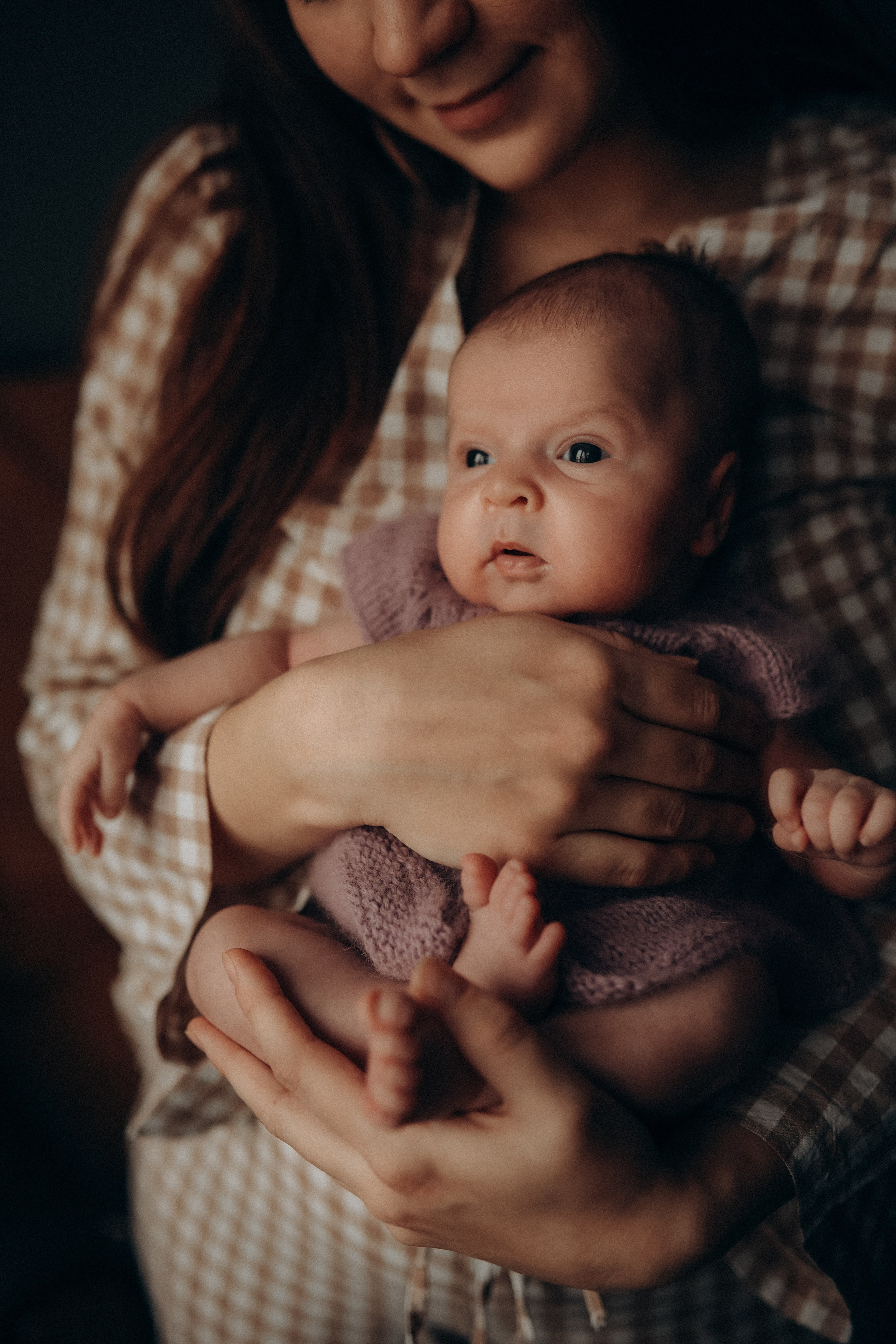 Первая фотосессия крошки Василисы. Семейный фотограф в Москве и Люберцах Юлия Гуськова