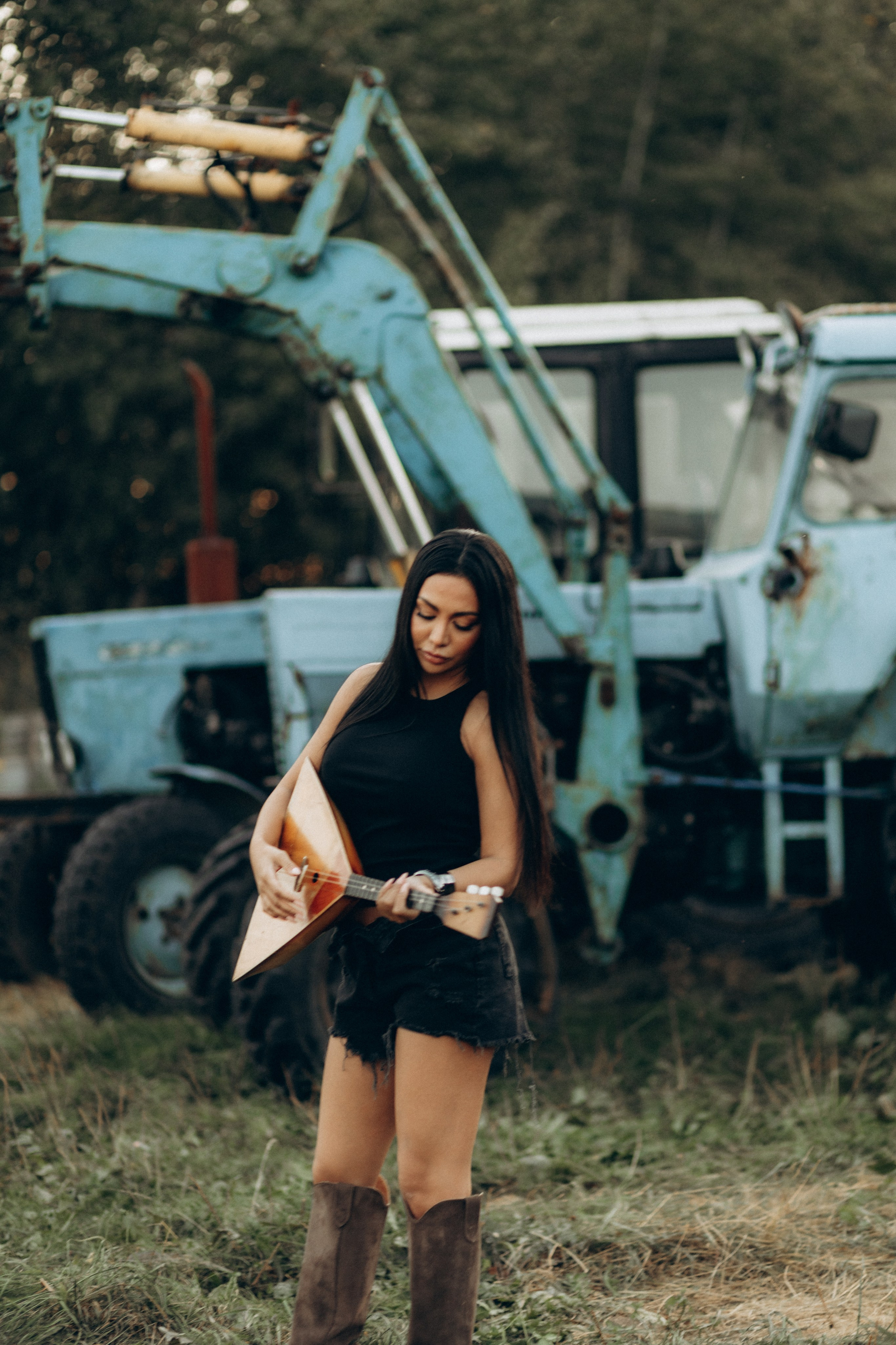 Jannet — балалайка (бэкстейдж к клипу). Фотограф НОГИНСК, Москва, Анастасия Белая