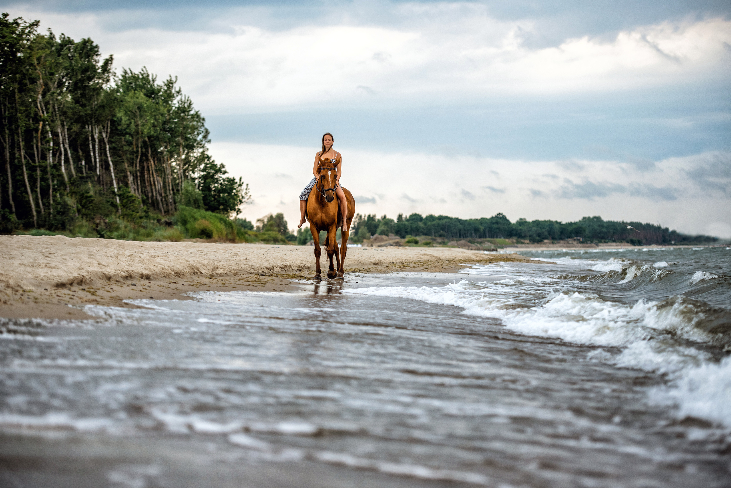 Побережье Балтийского моря. Фотограф с лошадьми в Калининграде Татьяна Ларина