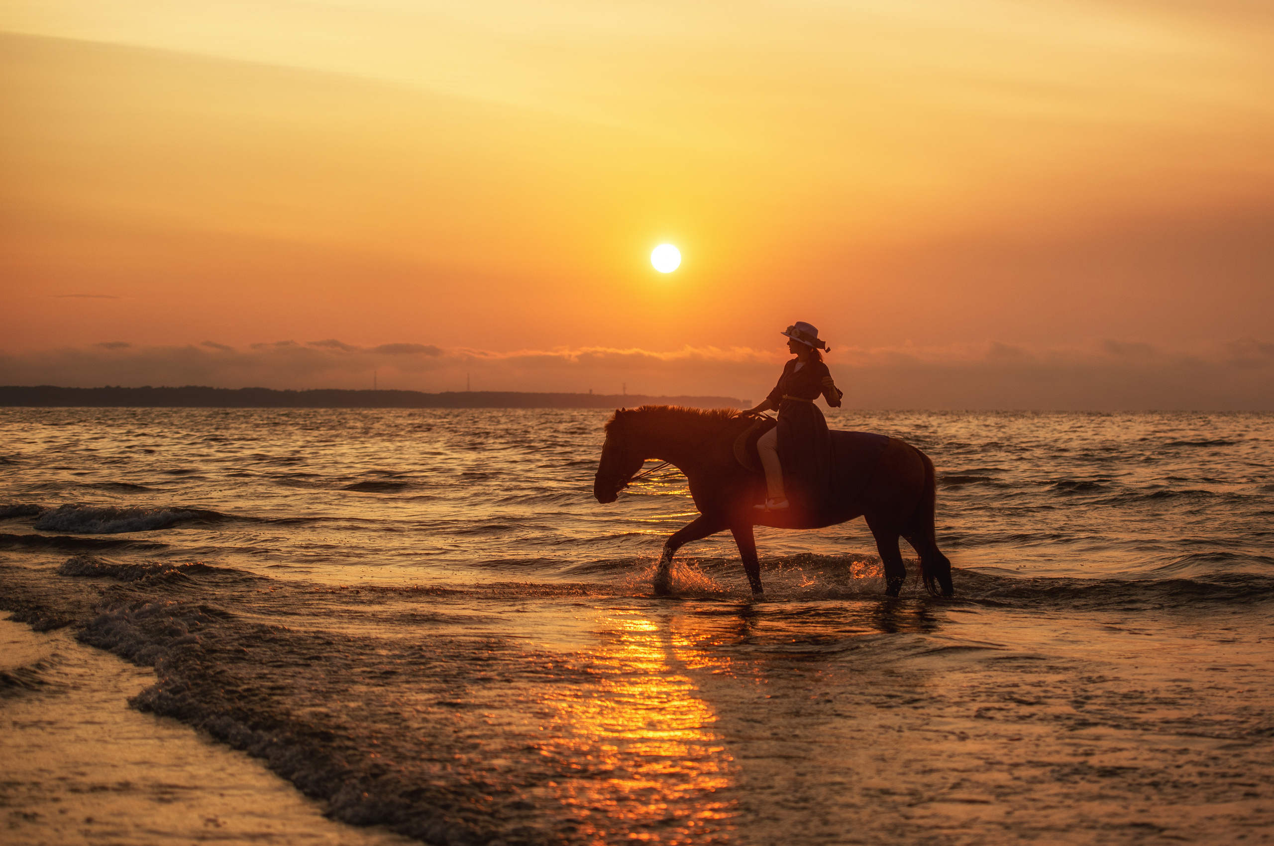 Побережье Балтийского моря. Фотограф с лошадьми в Калининграде Татьяна Ларина