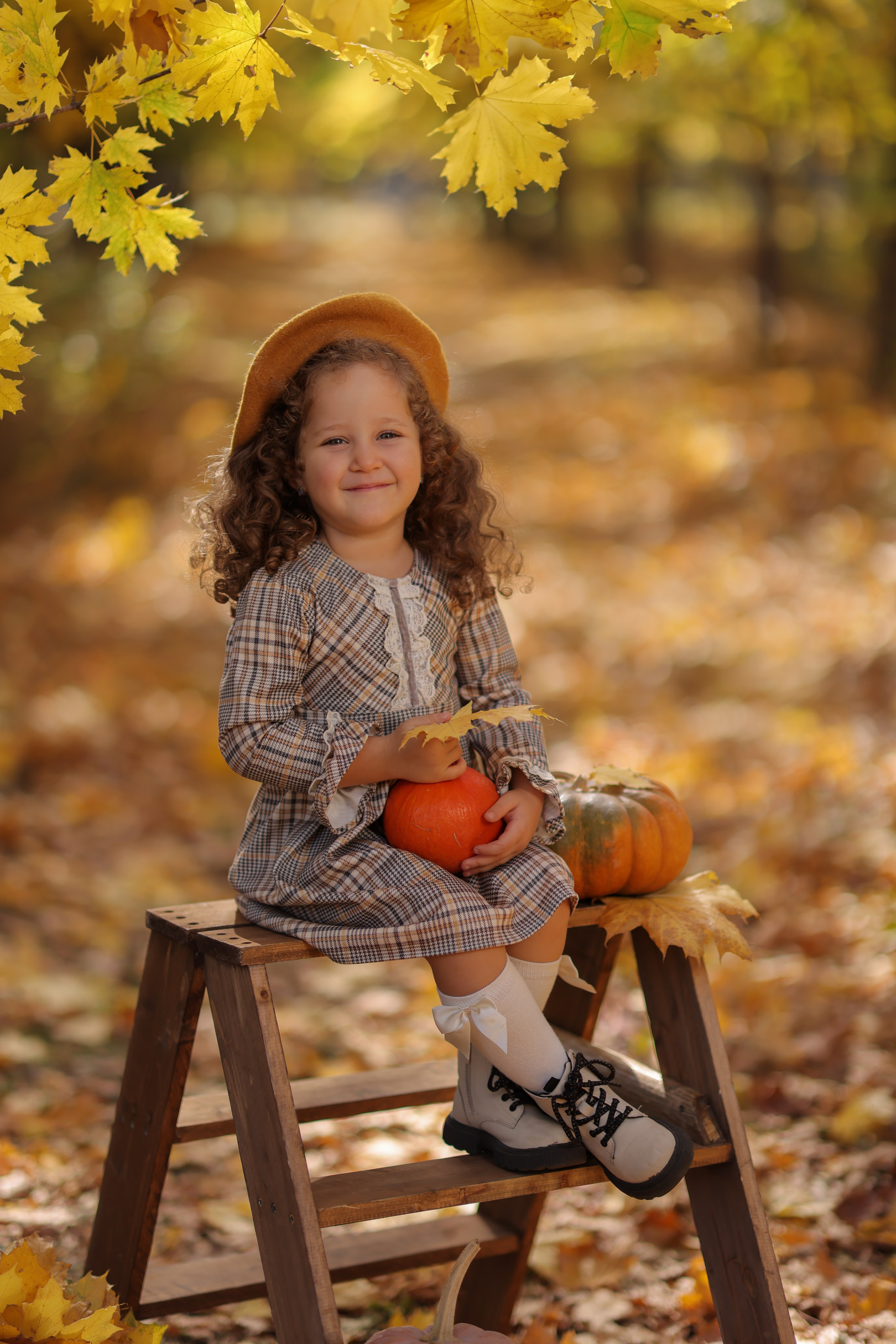 Семейная осенняя фотосессия — Светлана, Аслан и Лора. Анна Бондарева — детский и семейный фотограф, обучение фотографии. Кавказские Минеральные Воды, Пятигорск