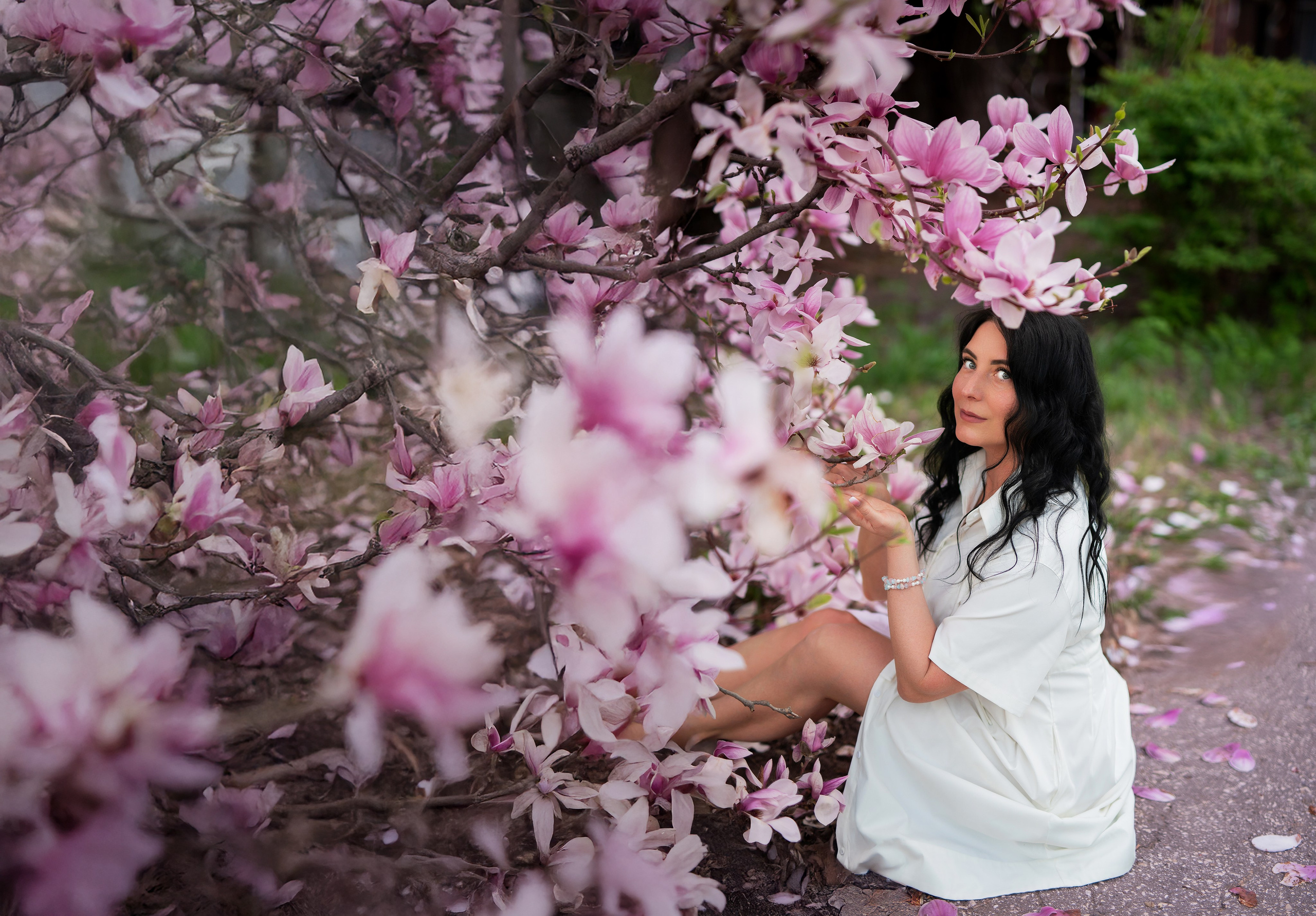 Съемки в магнолии. Детский и семейный фотограф Москва Рязань