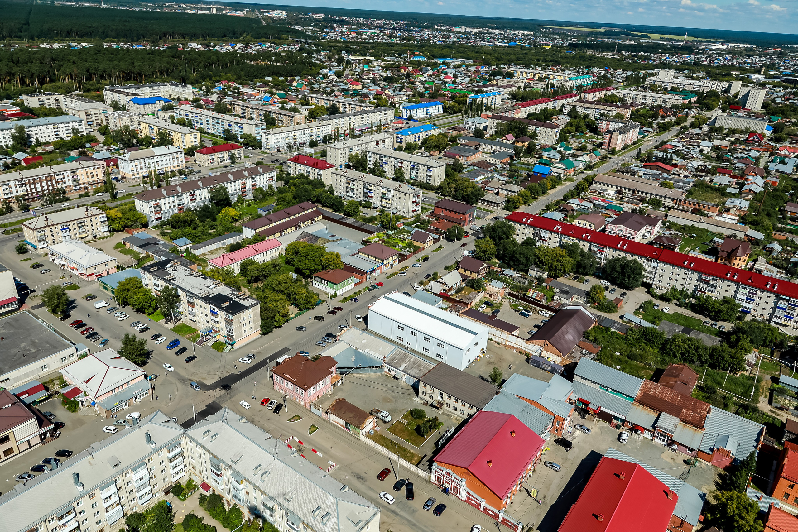 Город с высоты птичьего полёта. Фотограф Андрей Гузеев