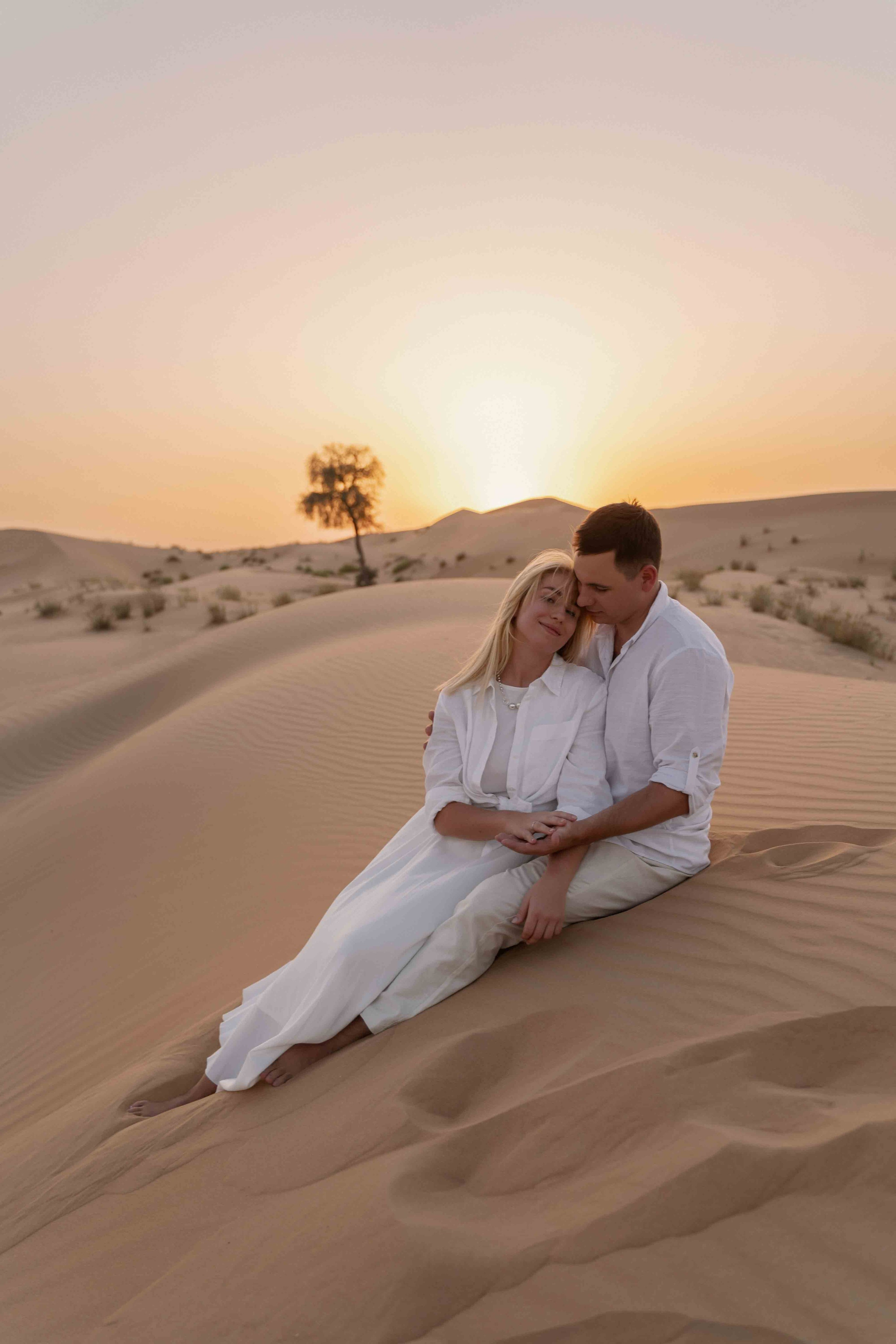 Лавстори в пустыне Абу-Даби. Фотограф ОАЭ