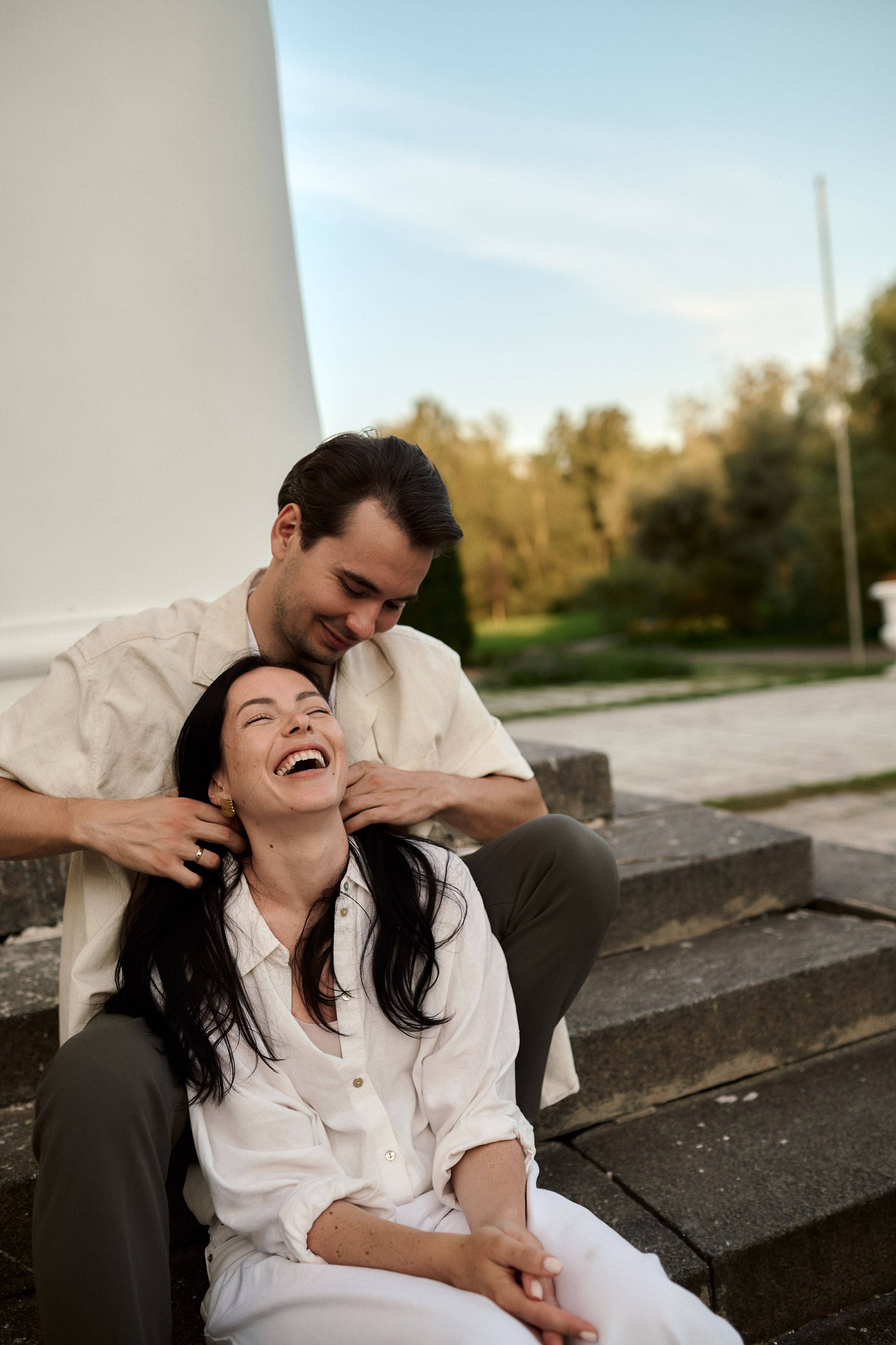 Рохус, Юля и Оливия в парке Останкино. Семейный и свадебный lifestyle-фотограф в Москве Мария Петрова