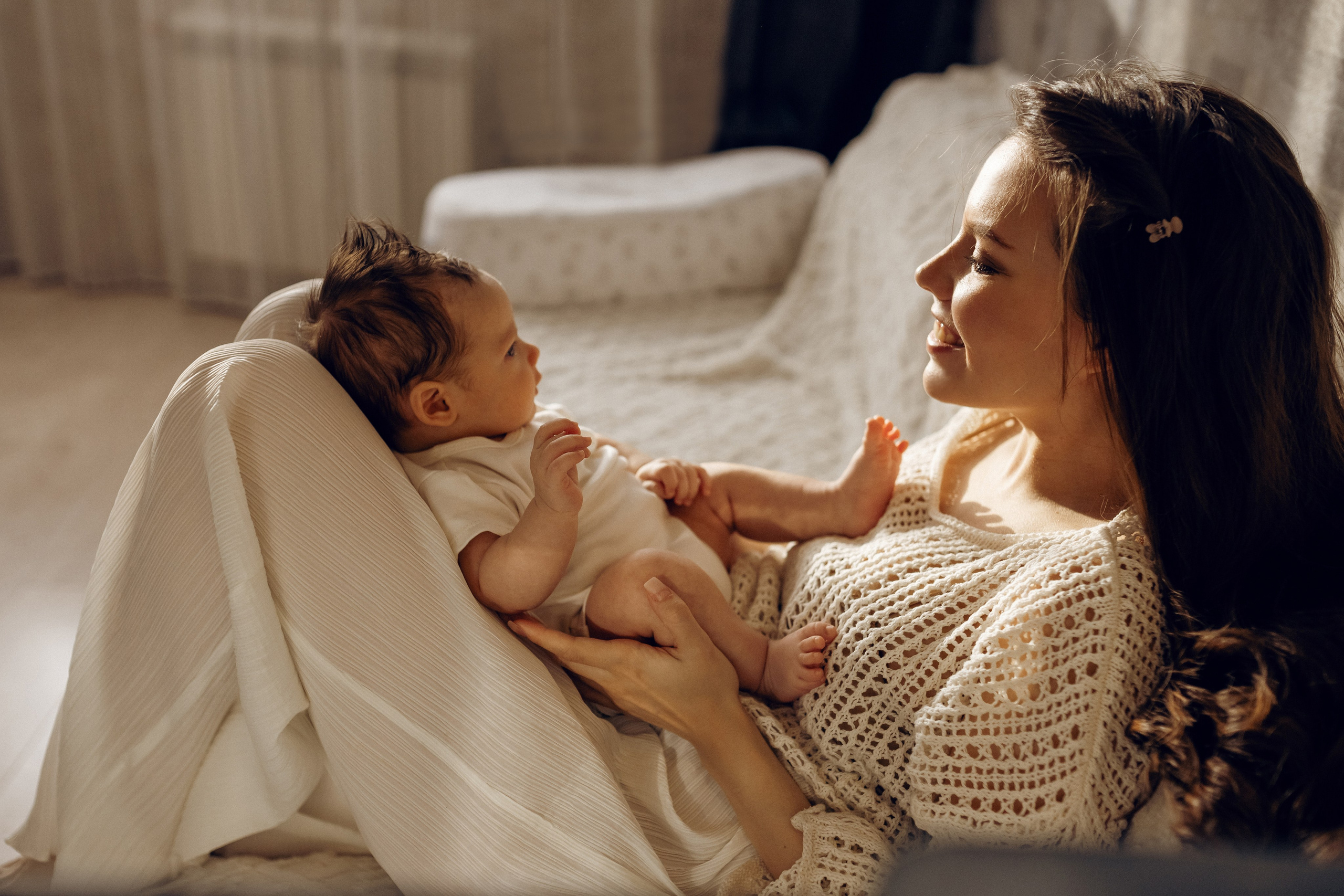 нежные кадры для мамы и ее маленького сына фотосессия Самара