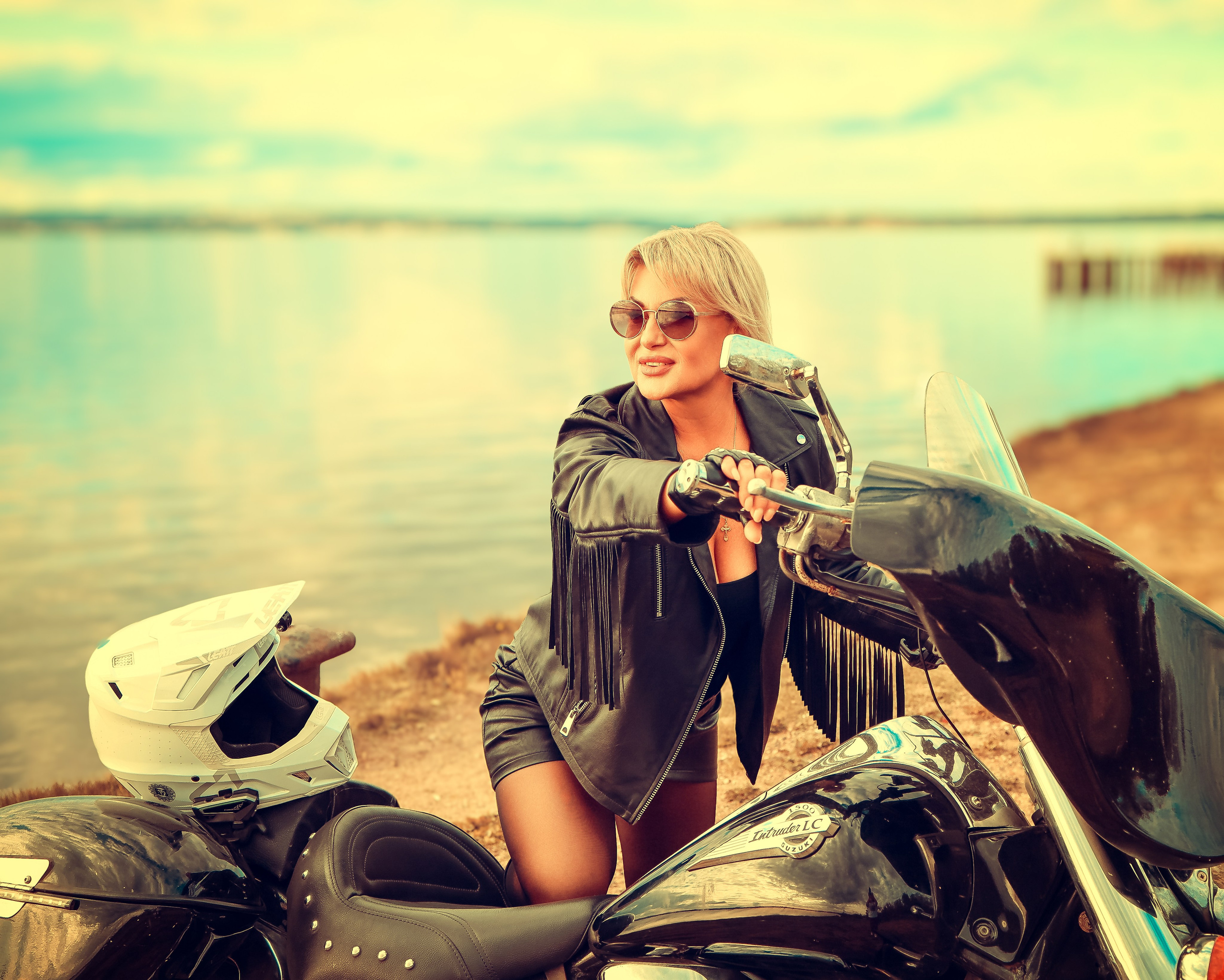 Ольга — байкерша!. Фотограф Нина Пашина — Пермь
