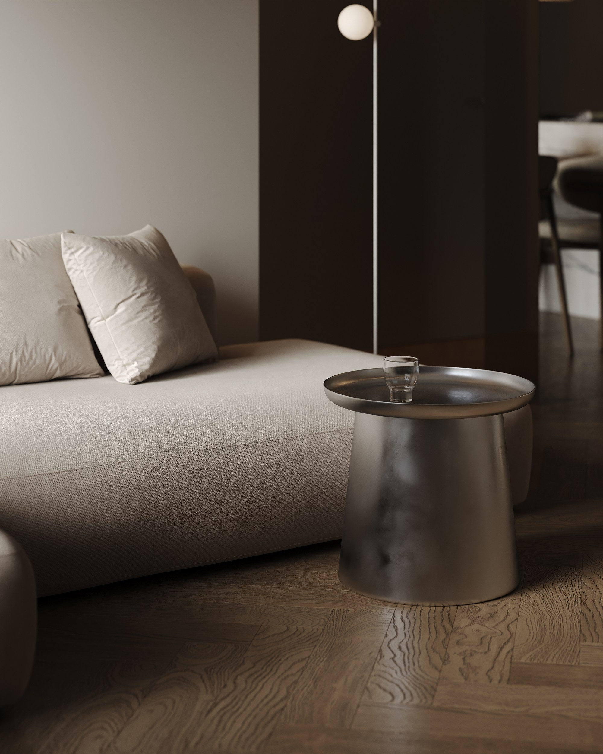 Кухня-гостиная ЖК «Парк столиц». 3D визуализация интерьера Надежда Соколова