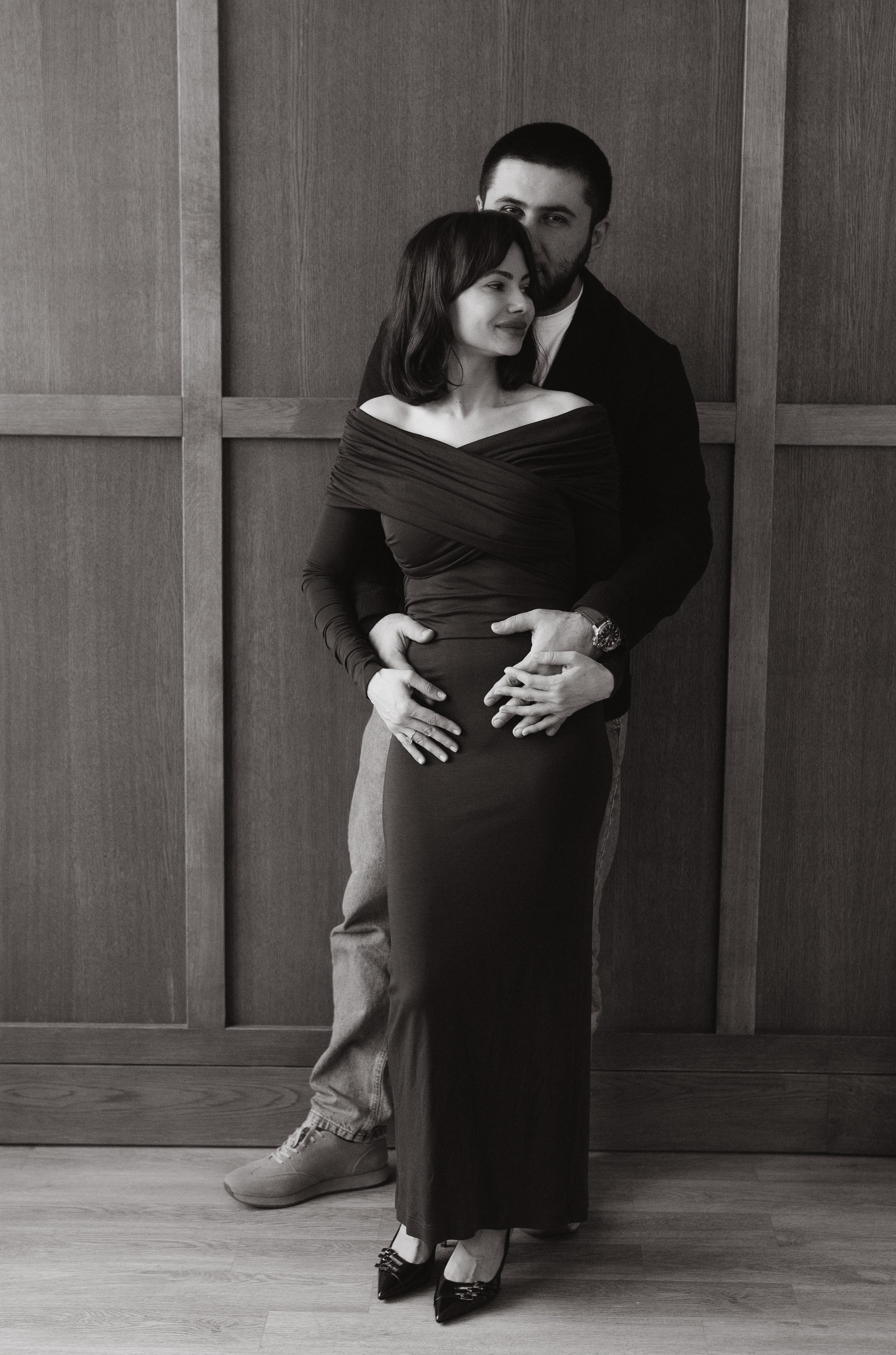 Студийная семейная фотосессия. Семейный, ньюборн фотограф, фотограф на роды в Москве, Виктория Тюльдюкова