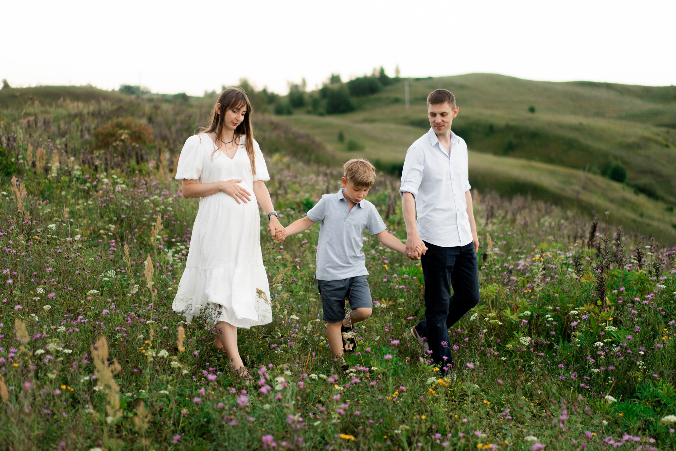 Ирина с семьей. Семейный и детский фотограф в Санкт-Петербурге Дарина Герчиу