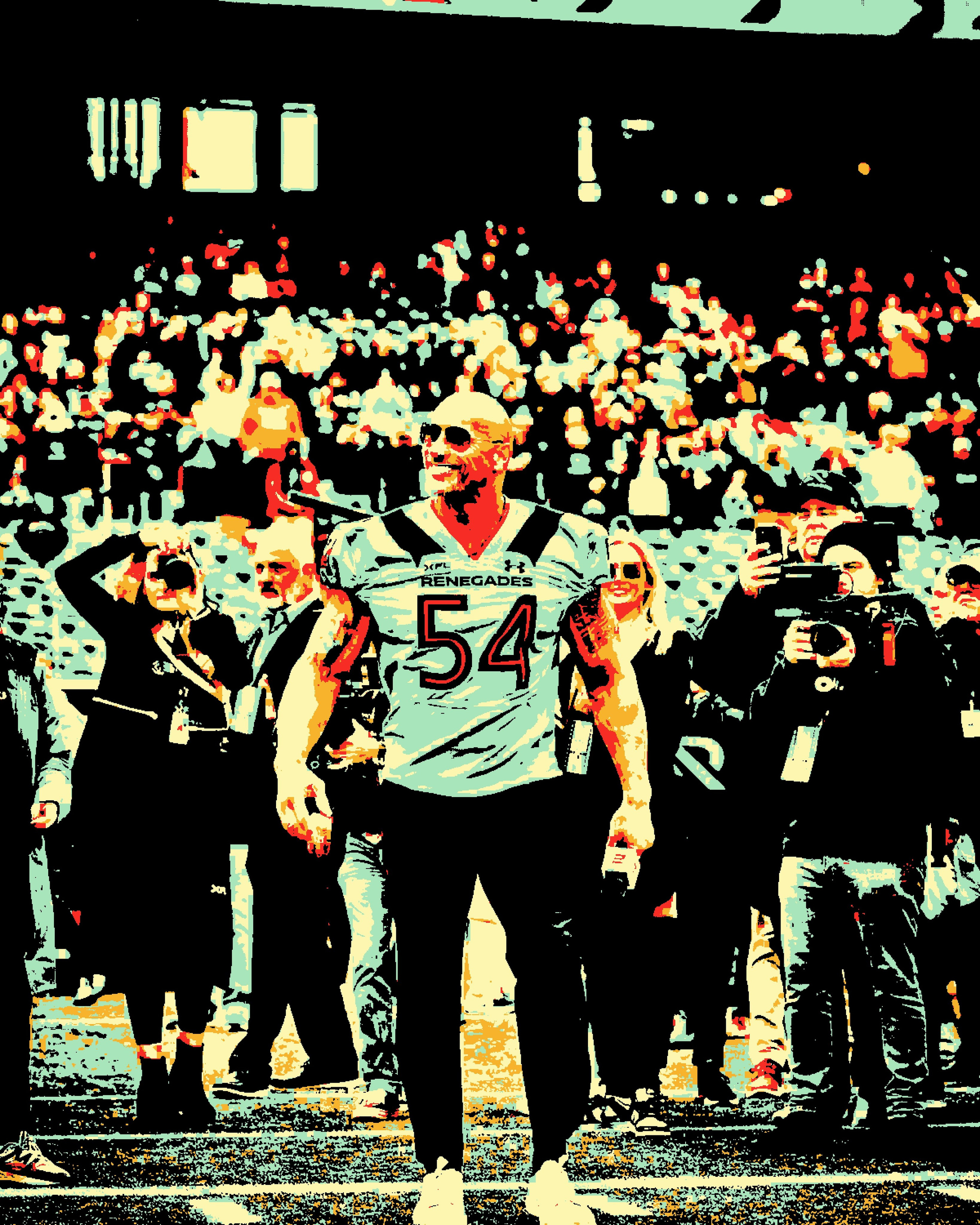 Дуэйн Джонсон (Dwayne Johnson). Визуальный арт пиксельный художник Василь Пиксель