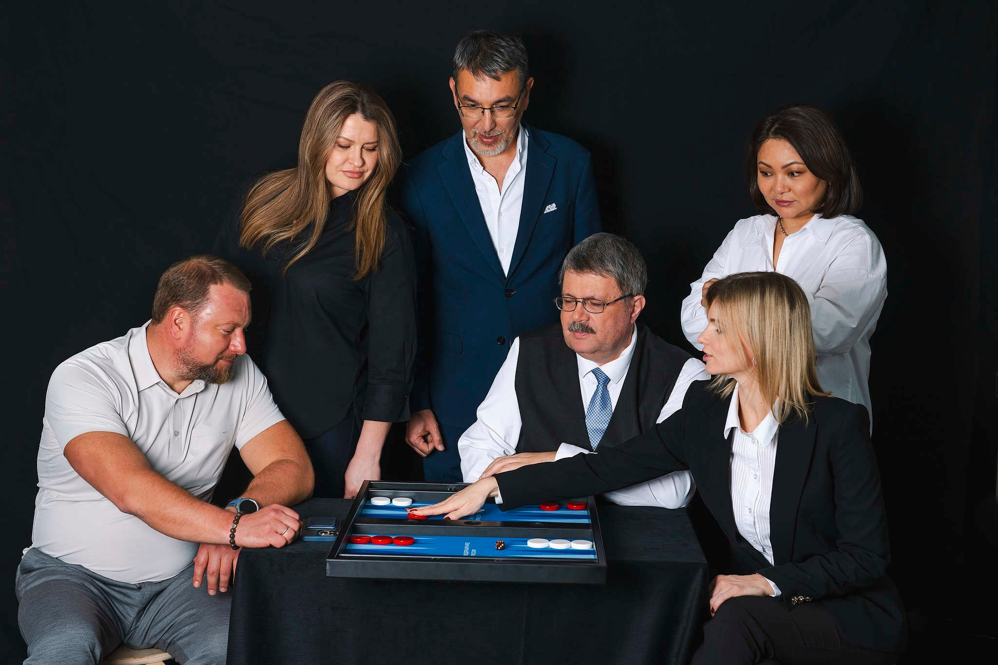 Съемка бизнес портретов для Федерации нард России в Москве. 