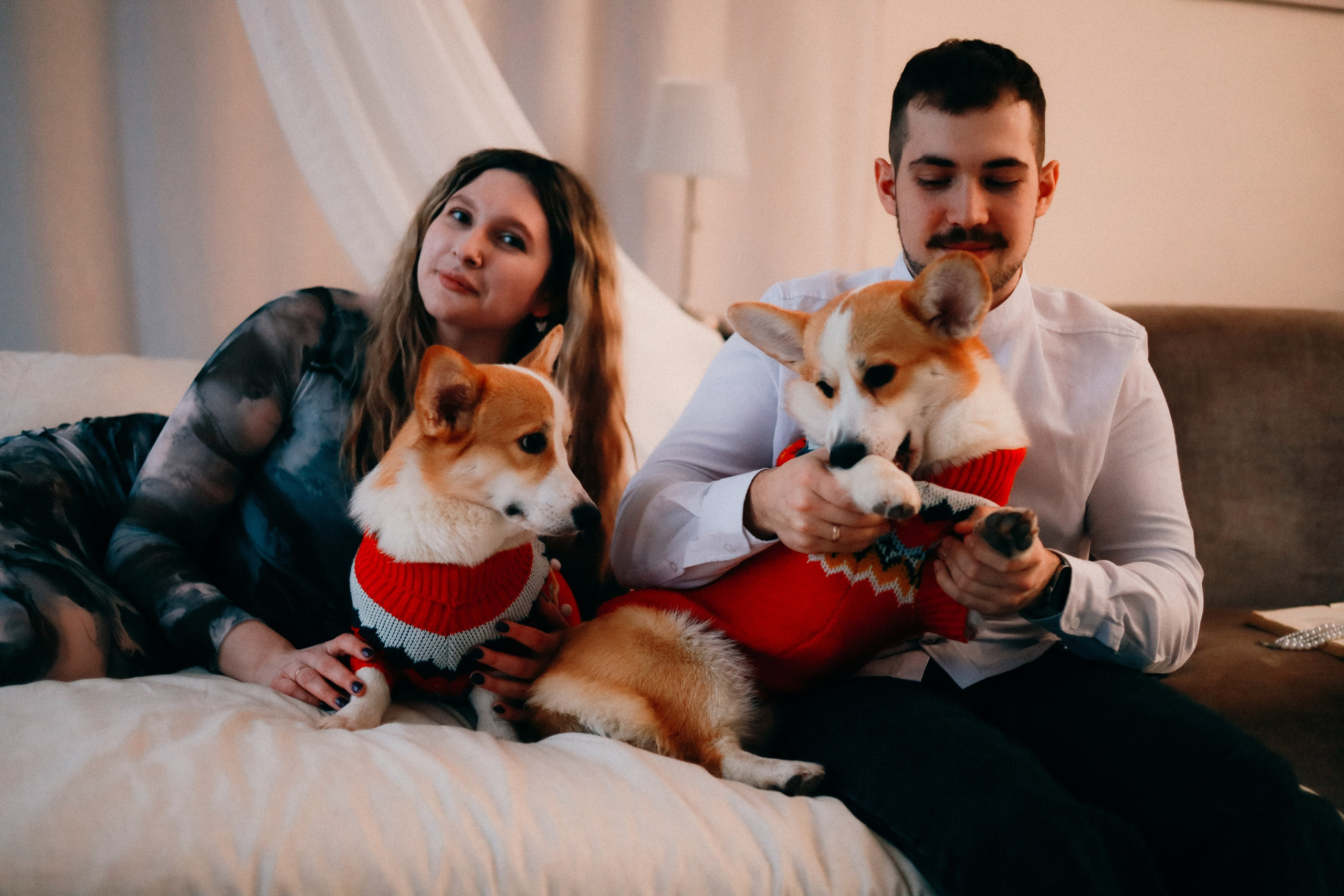 Оля, Антон и сыновья. Фотограф София Комкина