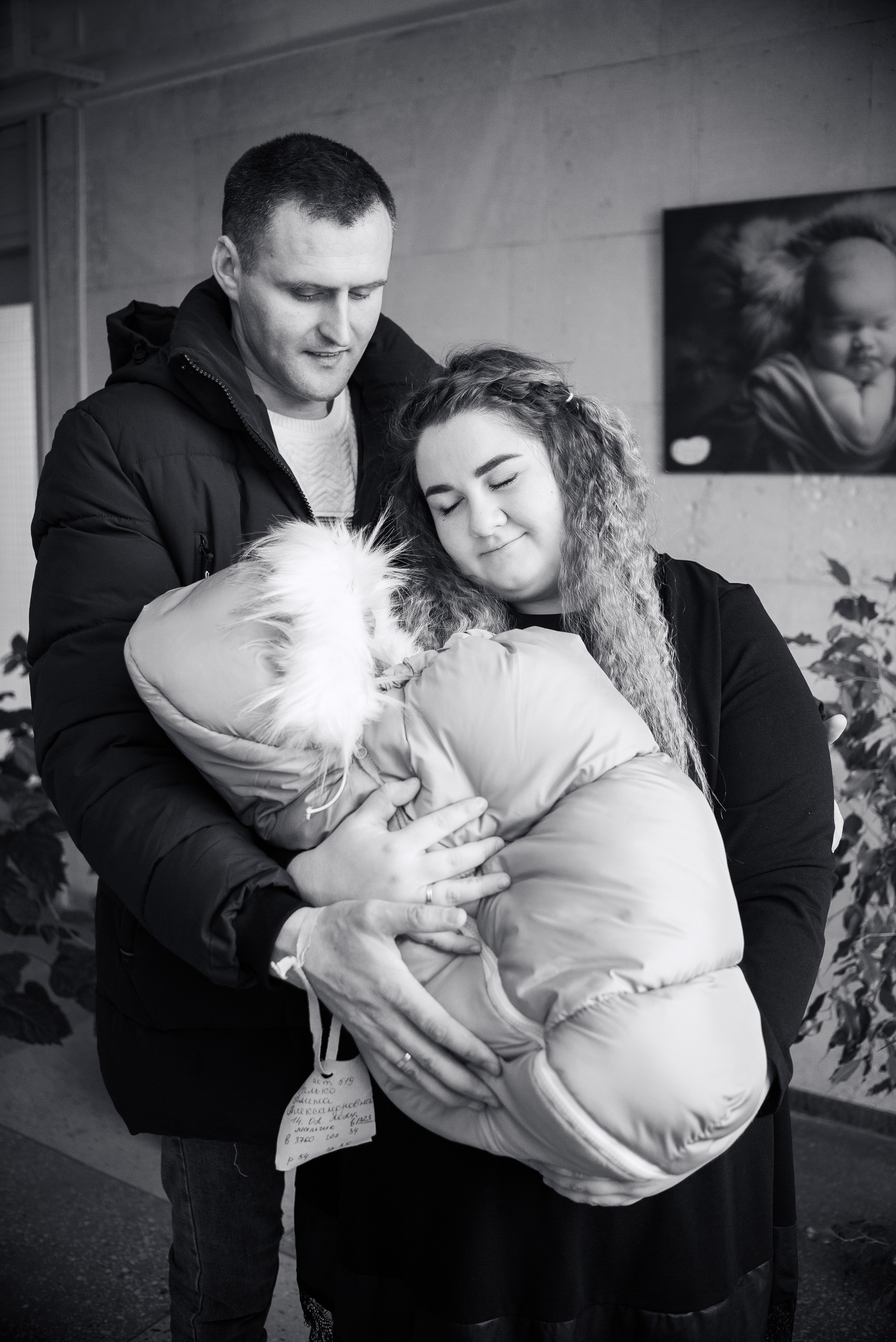 Выписка Алины 1 РД. Семейный фотограф на выписку из роддома и крещение Минск Настя Гришук