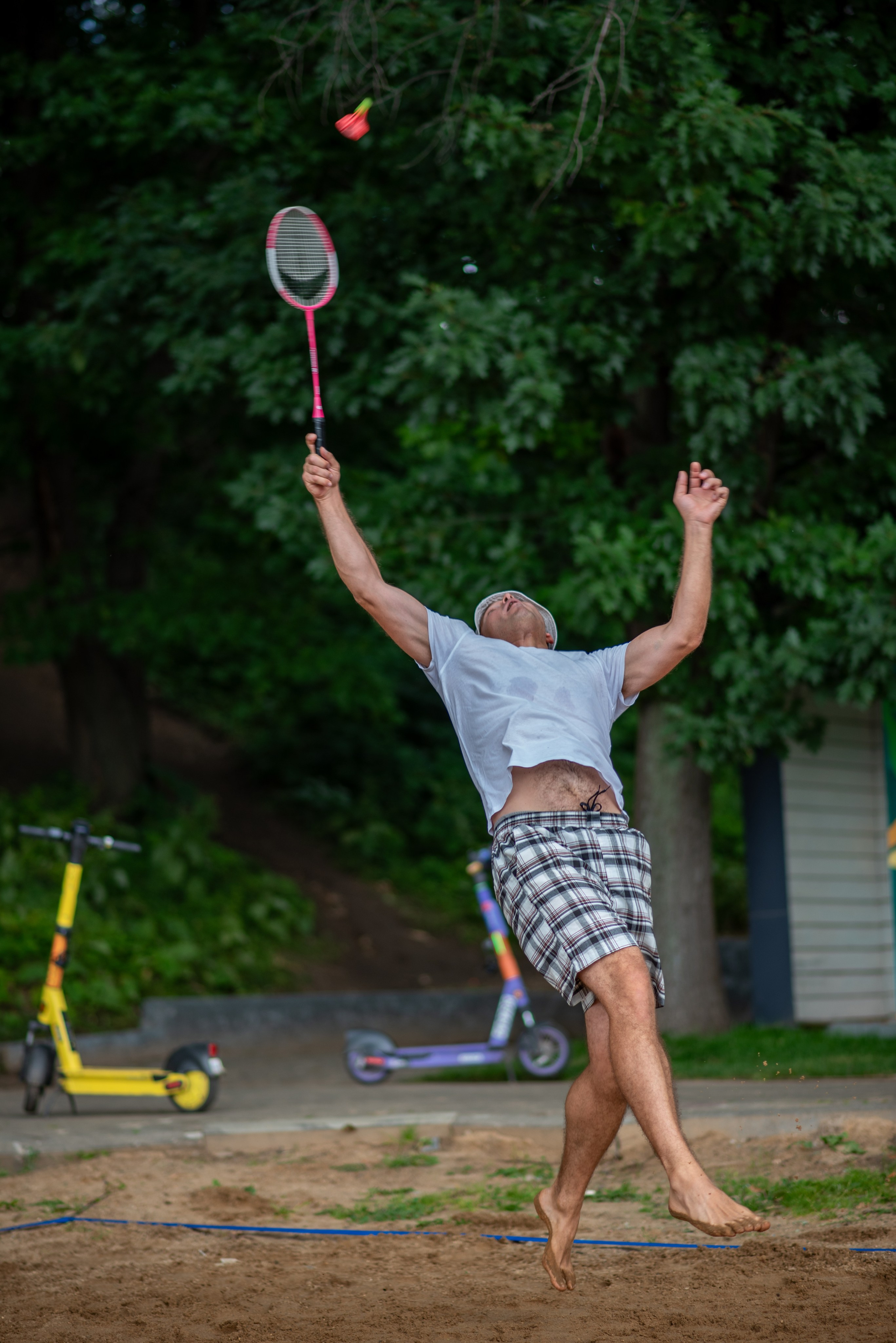 Бадминтон на свежем воздухе. Химки, Московская область. Фотограф Стеценко Наталия. Одинцово, Москва, Московская область