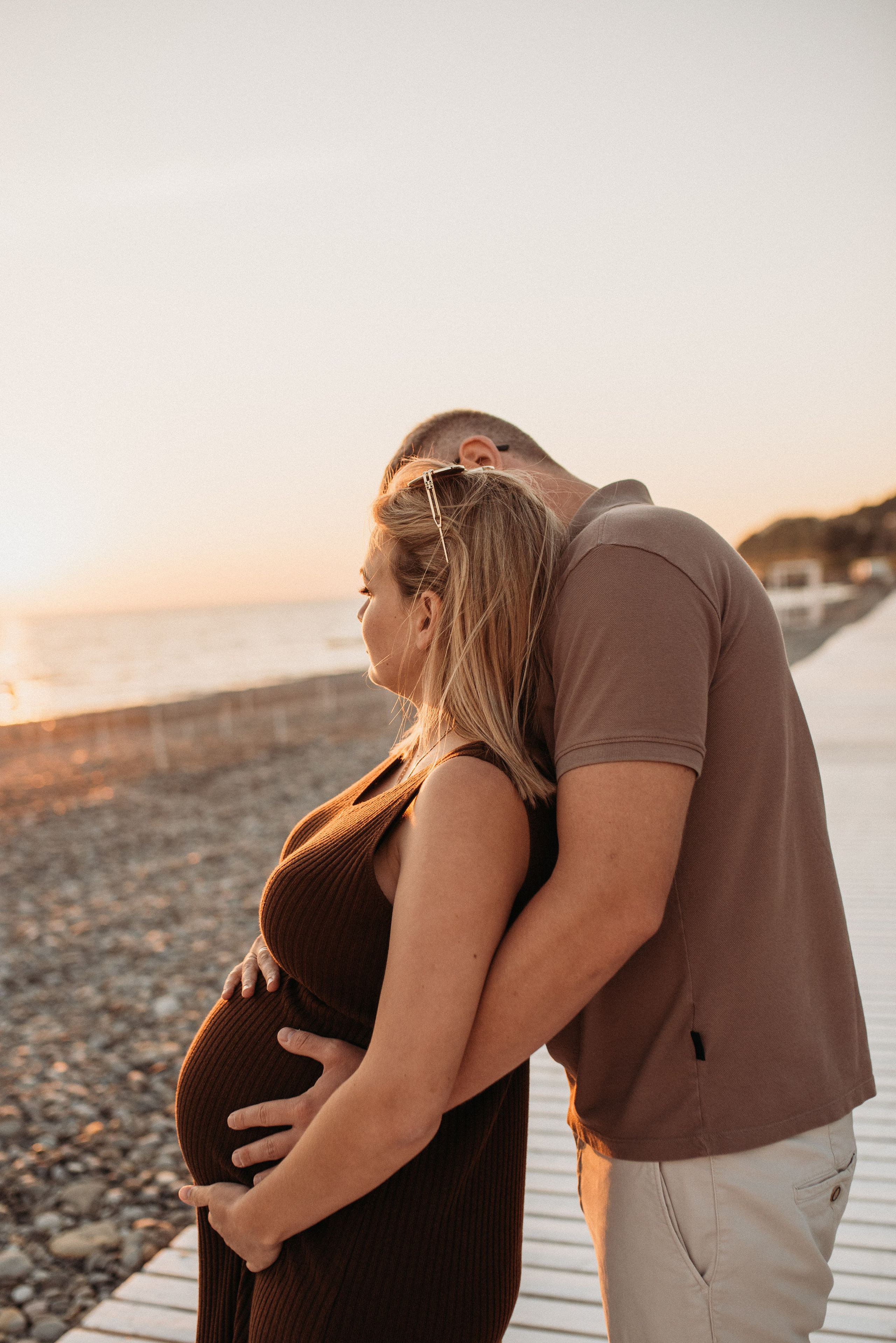 Семейная фотосессия в Головинке на берегу моря на закате. Фотограф в Сочи — Маргарита Поганова