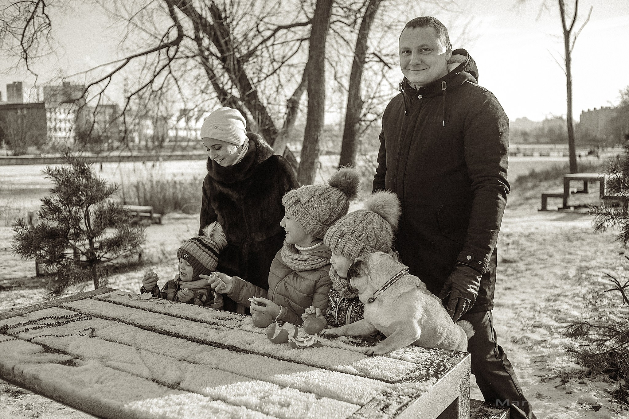 Зимняя фотопрогулка с мандаринами. Детский и семейный фотограф, фотограф мероприятий Нижний Новгород