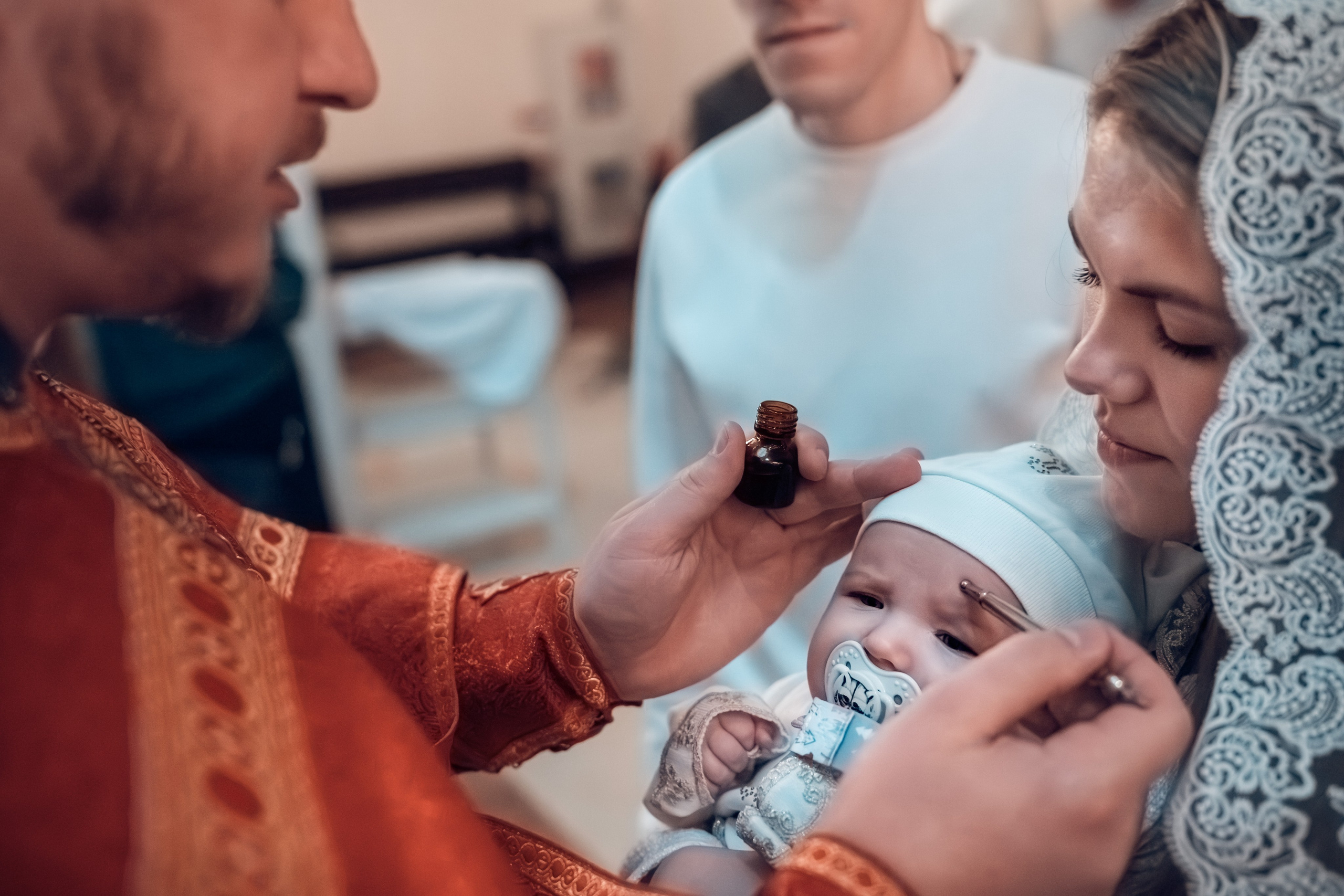 Крещение Александра и Варвары