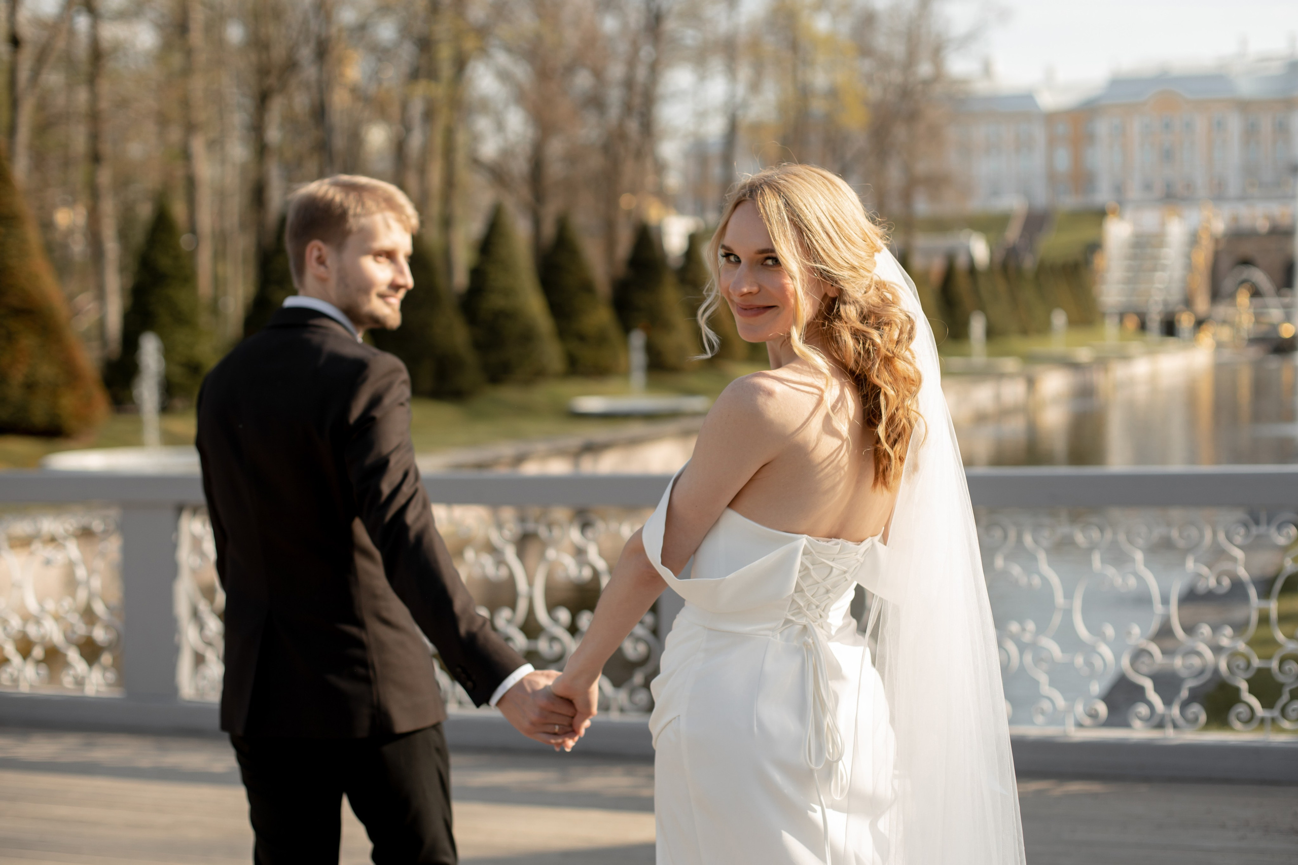 Петергоф / ЗАГС + прогулка. Свадебный и семейный фотограф в Москве Диана Левченко