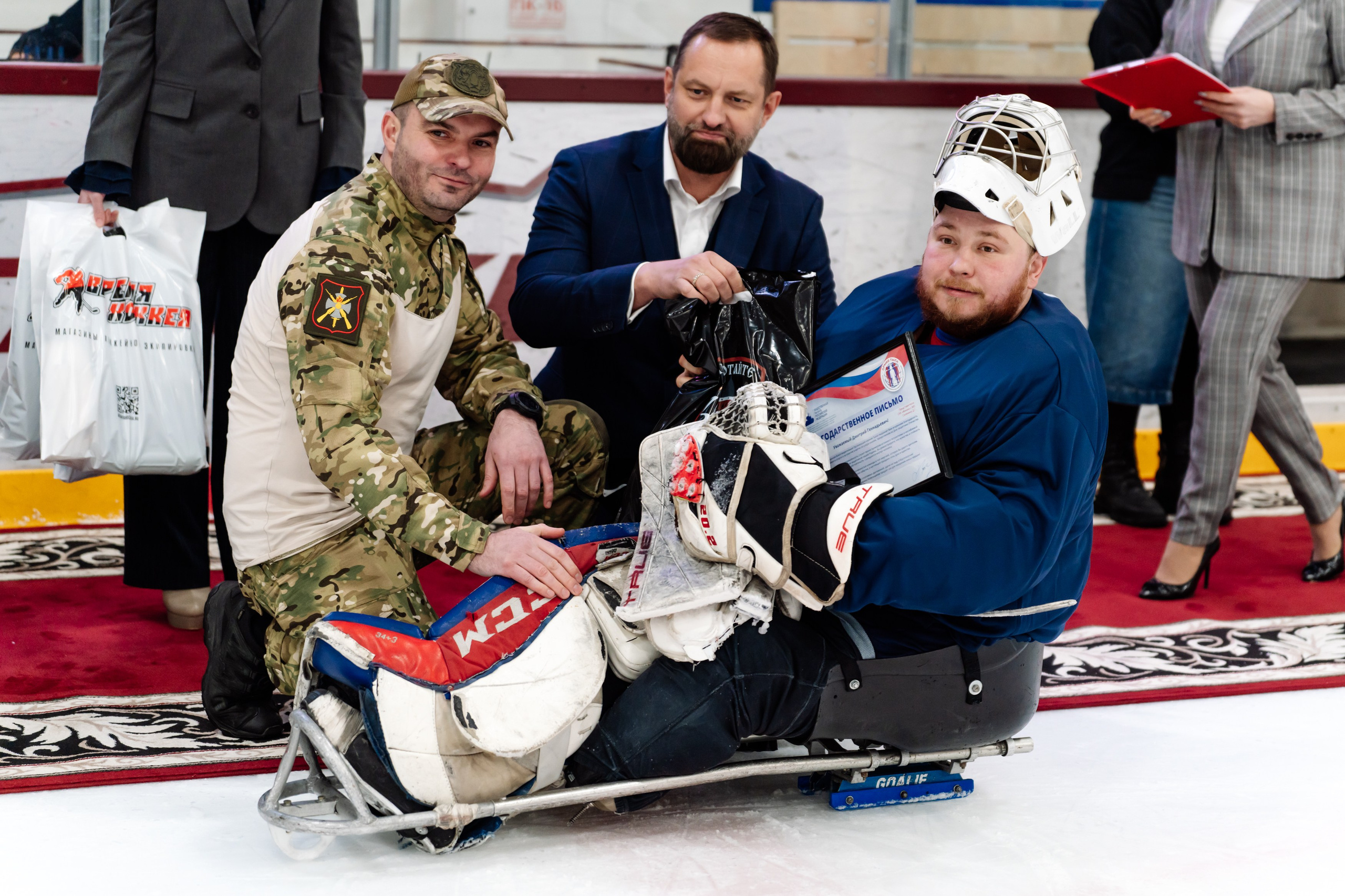 Игра в следж хоккей приуроченная 23.02.26 в арене Сталкер
