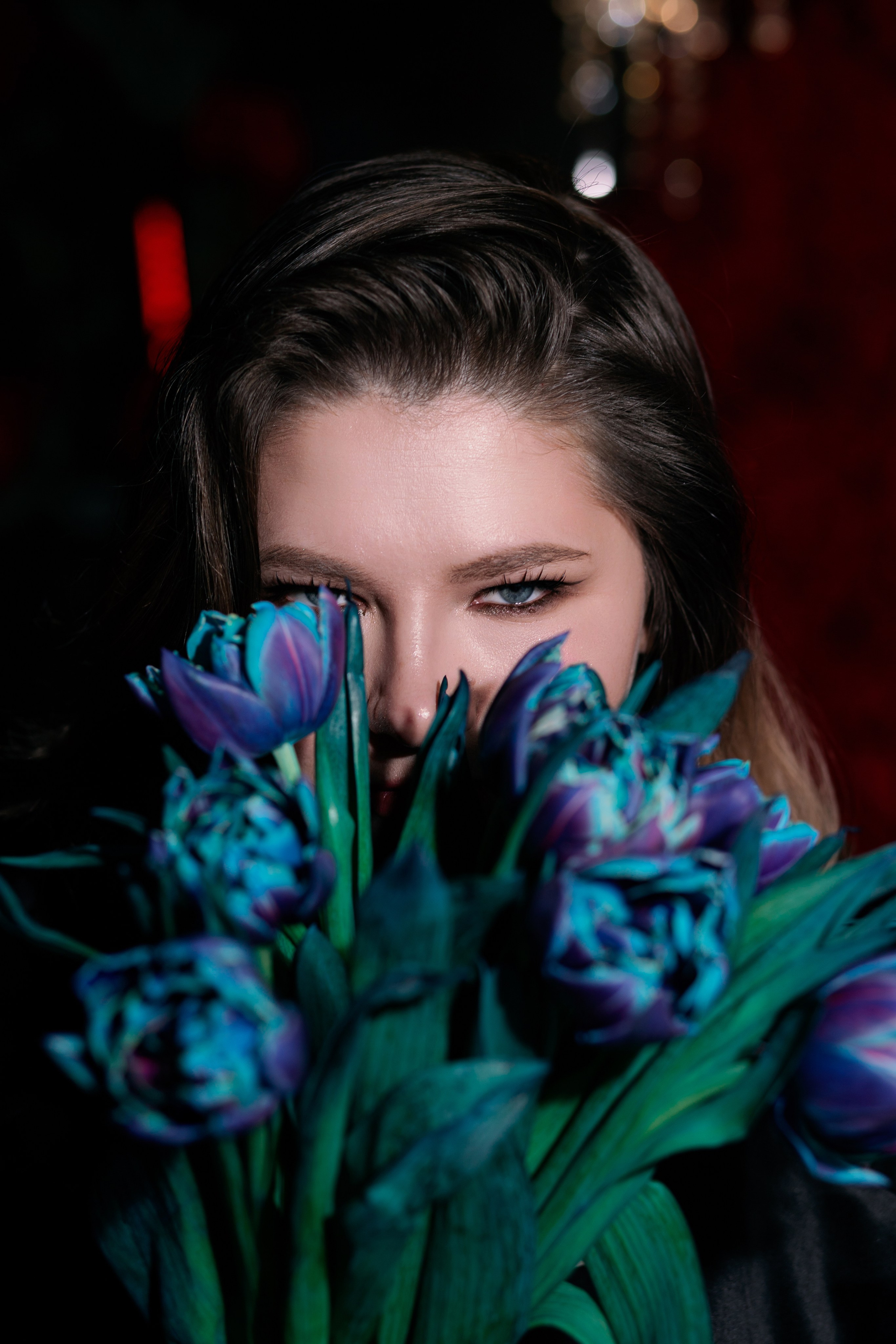 Фотосессия для девушки с бенто тортом в студии. Фотограф в Санкт-Петербурге, Анна Скворцова