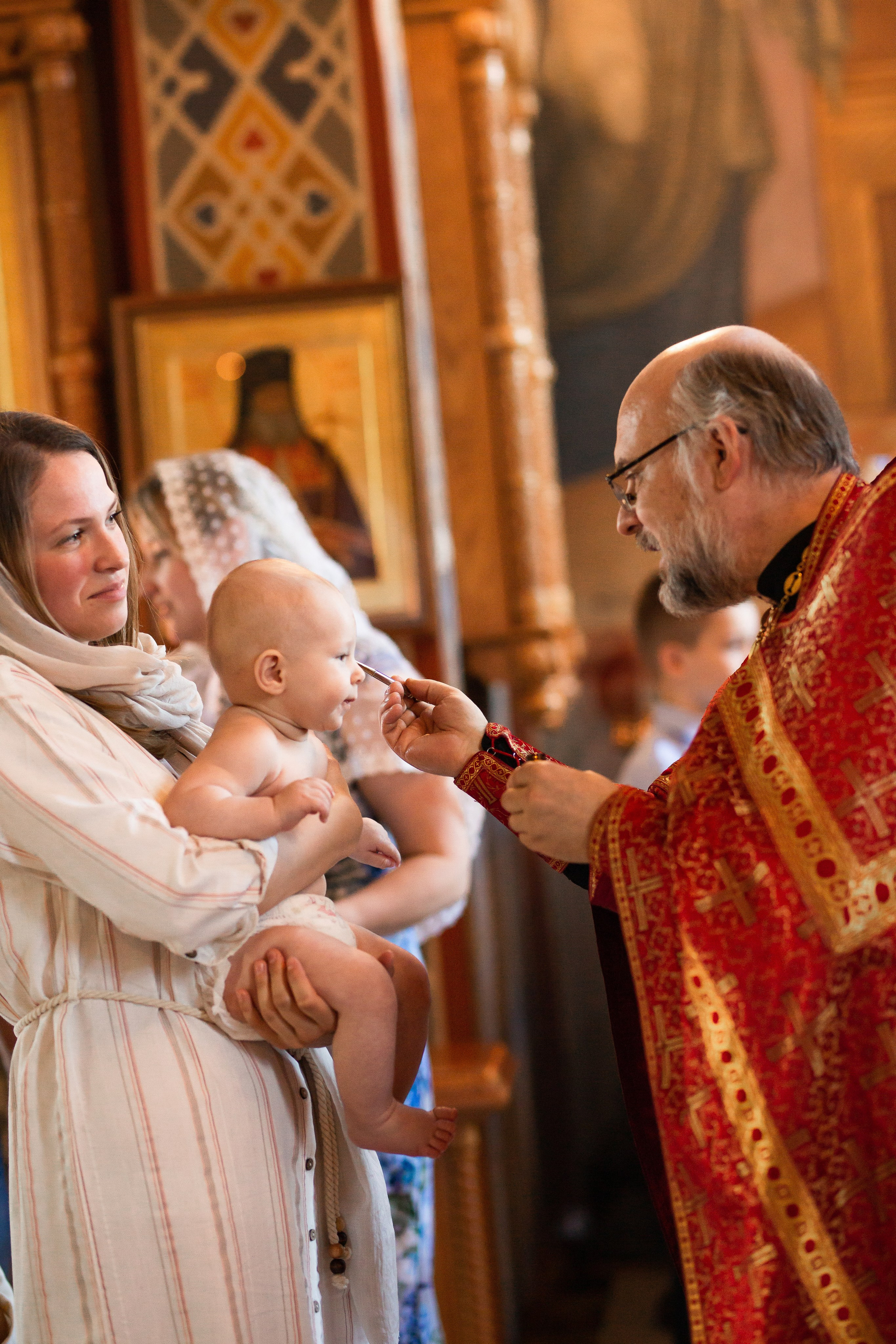 Крещение в храме г. Наро-Фоминск. Фотограф Олеся Бакалина