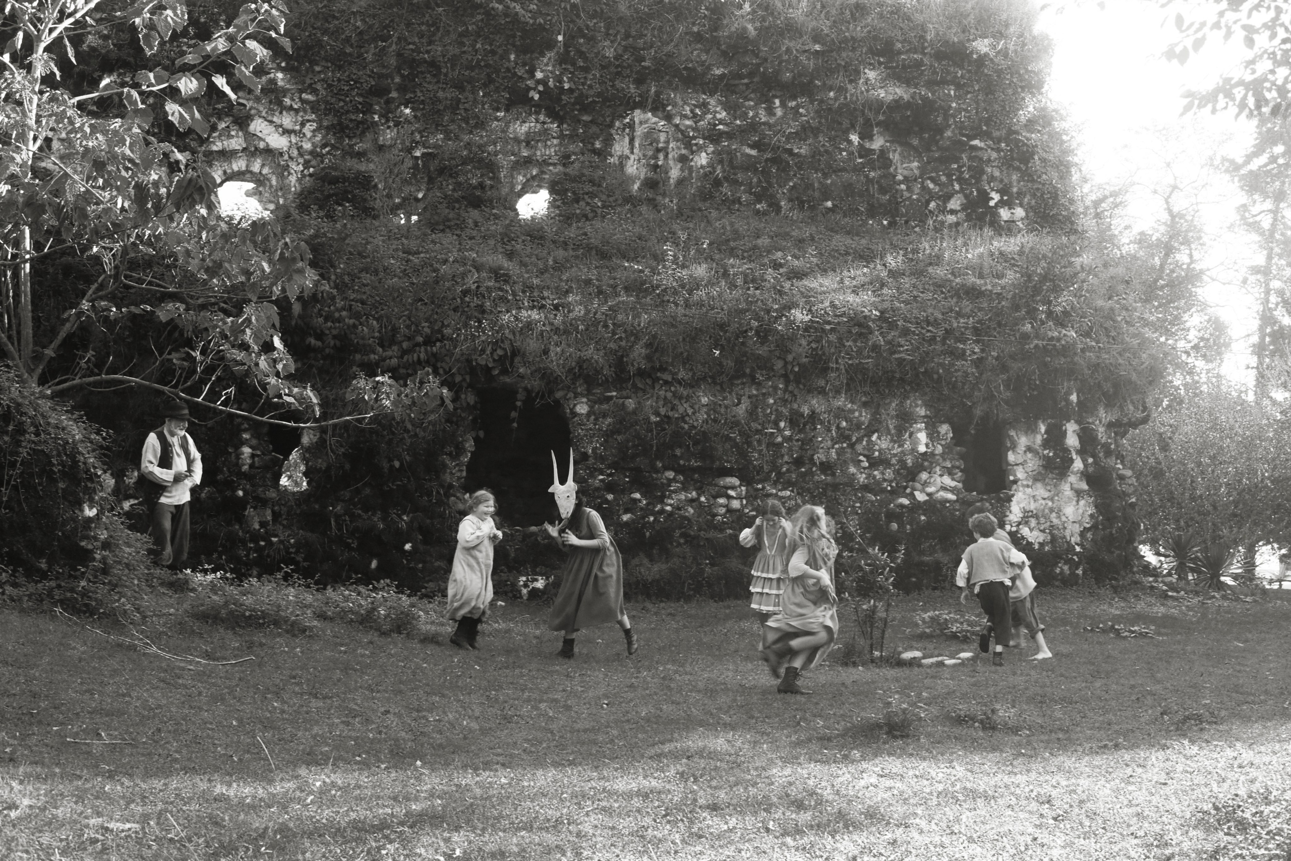 Кинематографическая съемка. Старик и дети. Ekaterina Beridze