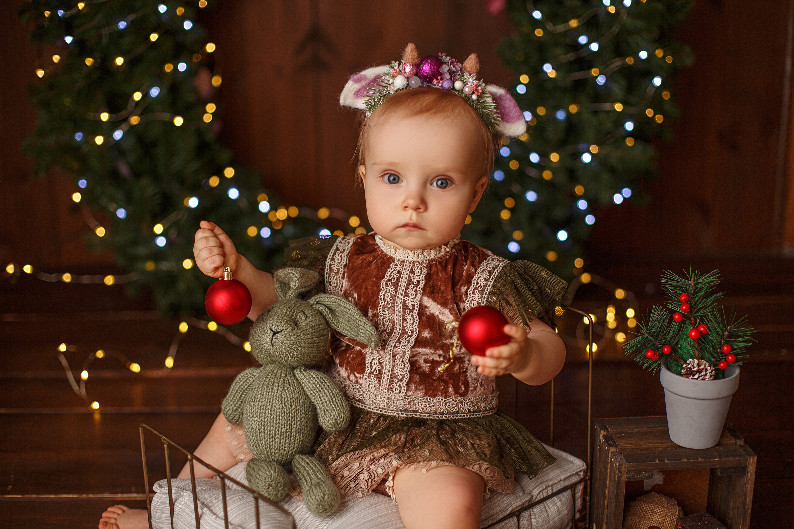 Рождественские открытки. Детский фотограф и фотограф новорожденных в Воронеже Наташа Алехина