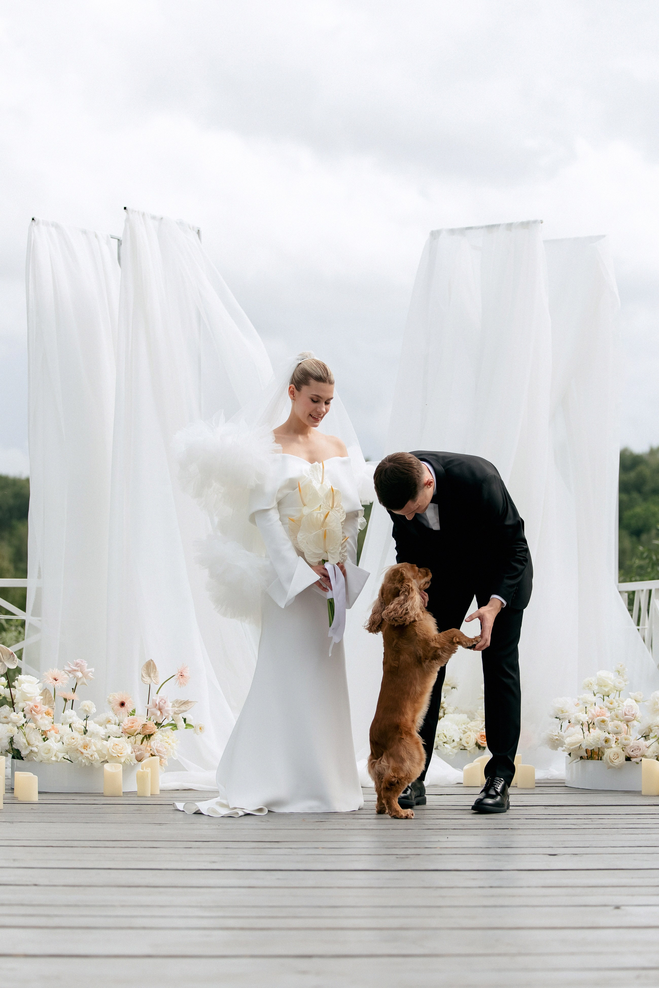Свадебная фотосессия Настя, Макс и Карюша. Свадебный фотограф Москва