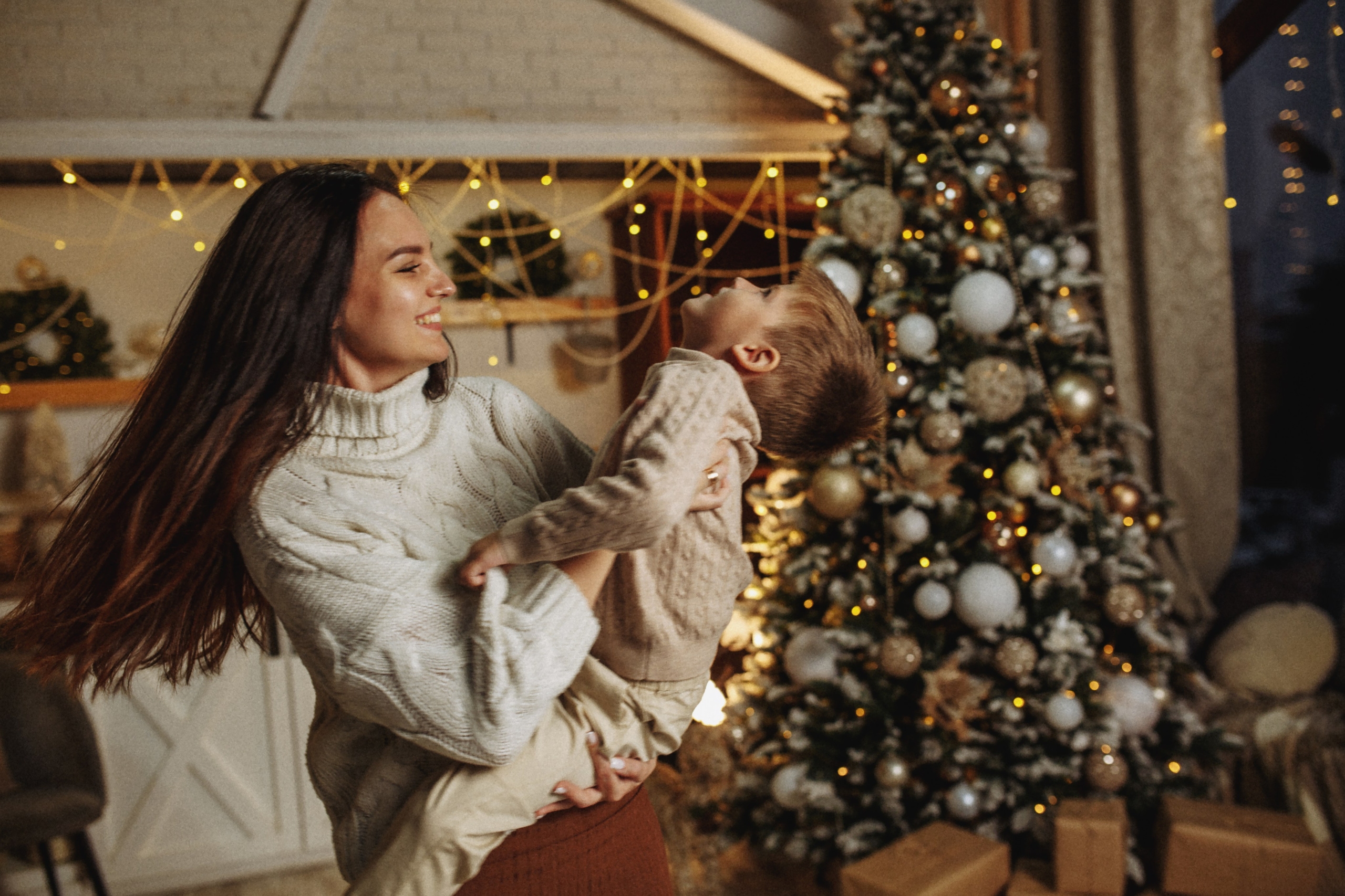 Новогодняя истории Ника, Женя и Артем. Семейный и свадебный фотограф в Саратове Катерина Оленская