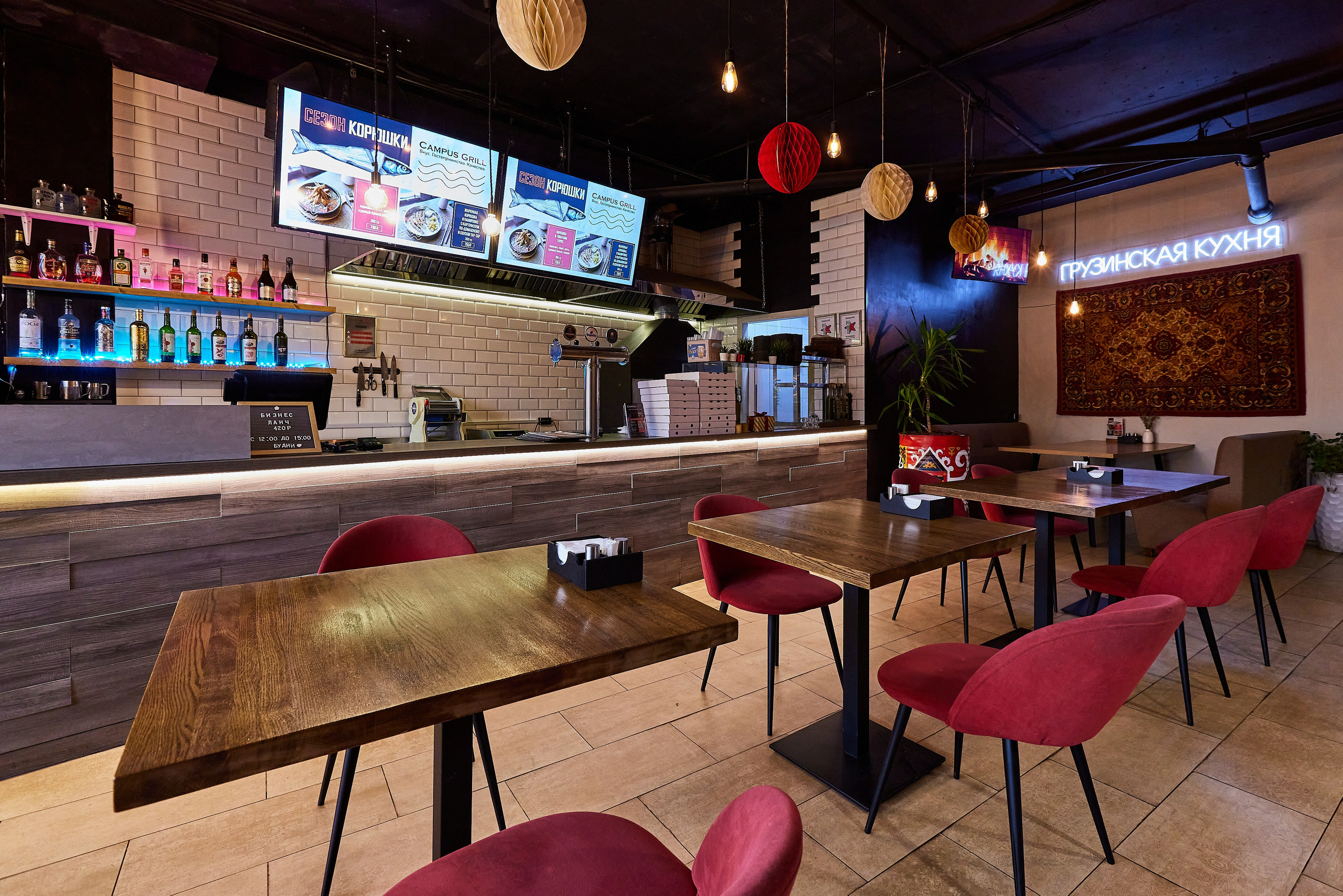 Кафе Campus grill. Фотограф Анастасия Леонтьева Санкт-Петербург