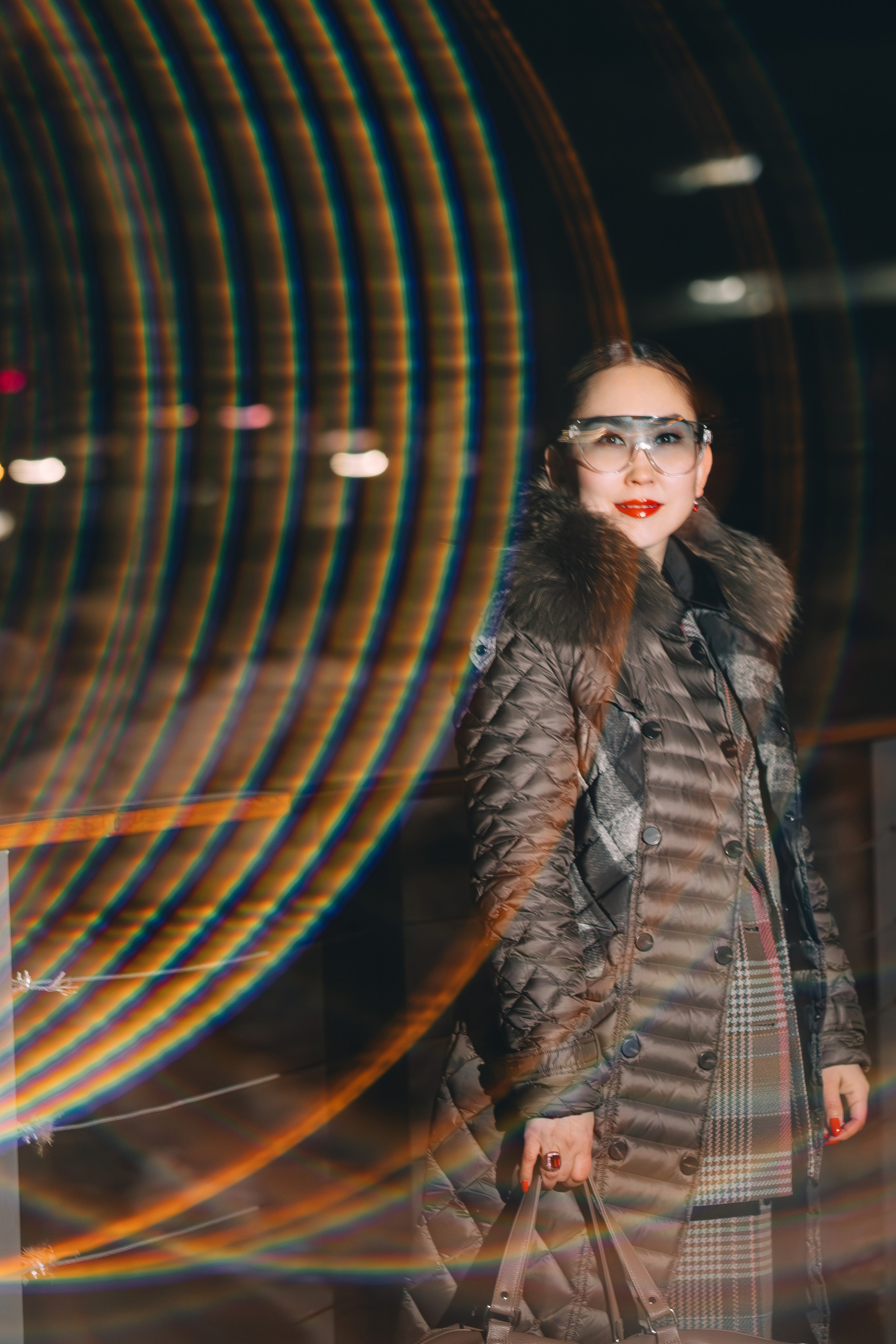 Мост в Якутске, Сайсарский мост, ночной Якутск, ночной город Якутск, локации Якутска. Фотограф Якутск Зоя Николаева