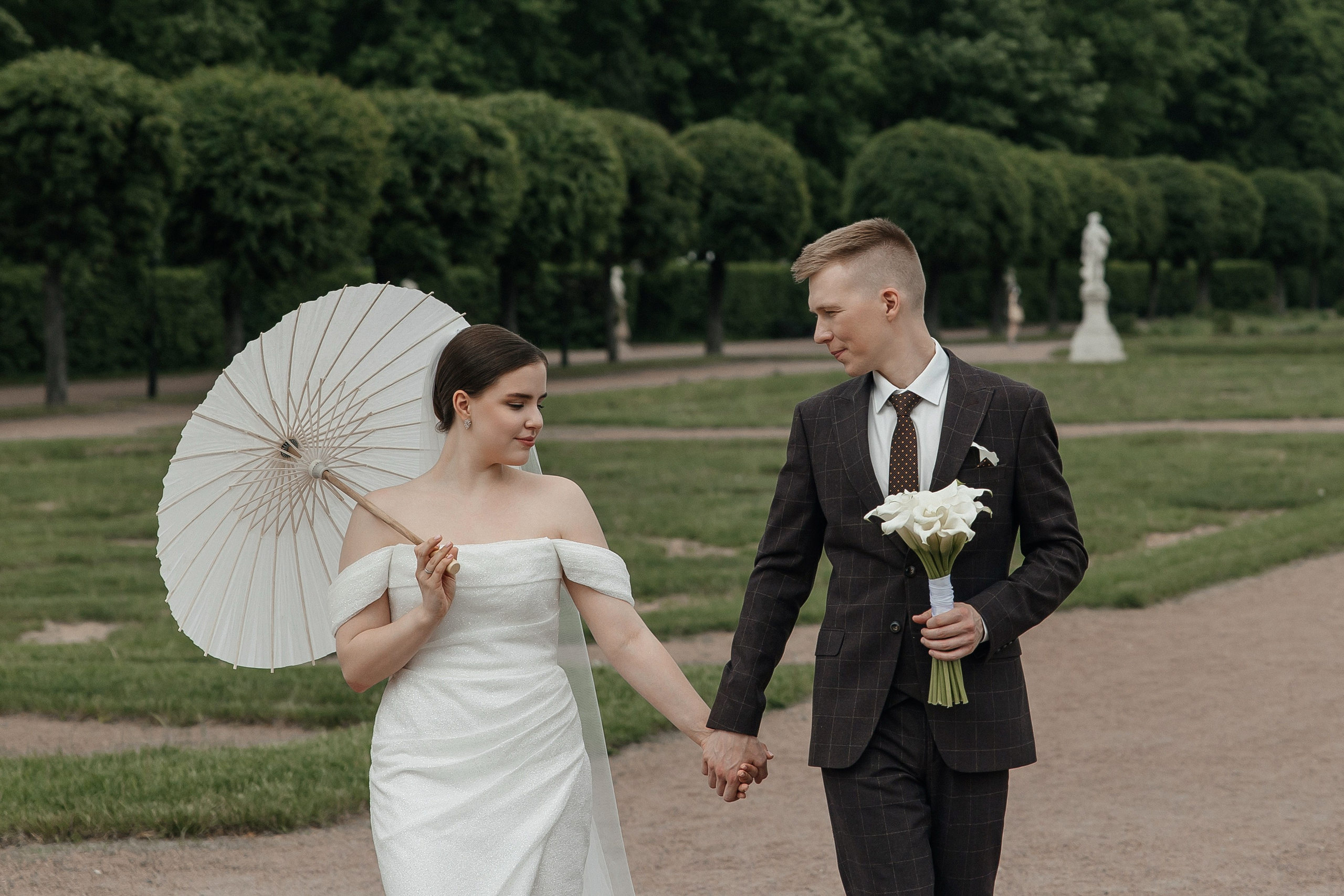 Свадебная фотосессия в Усадьбе Кусково