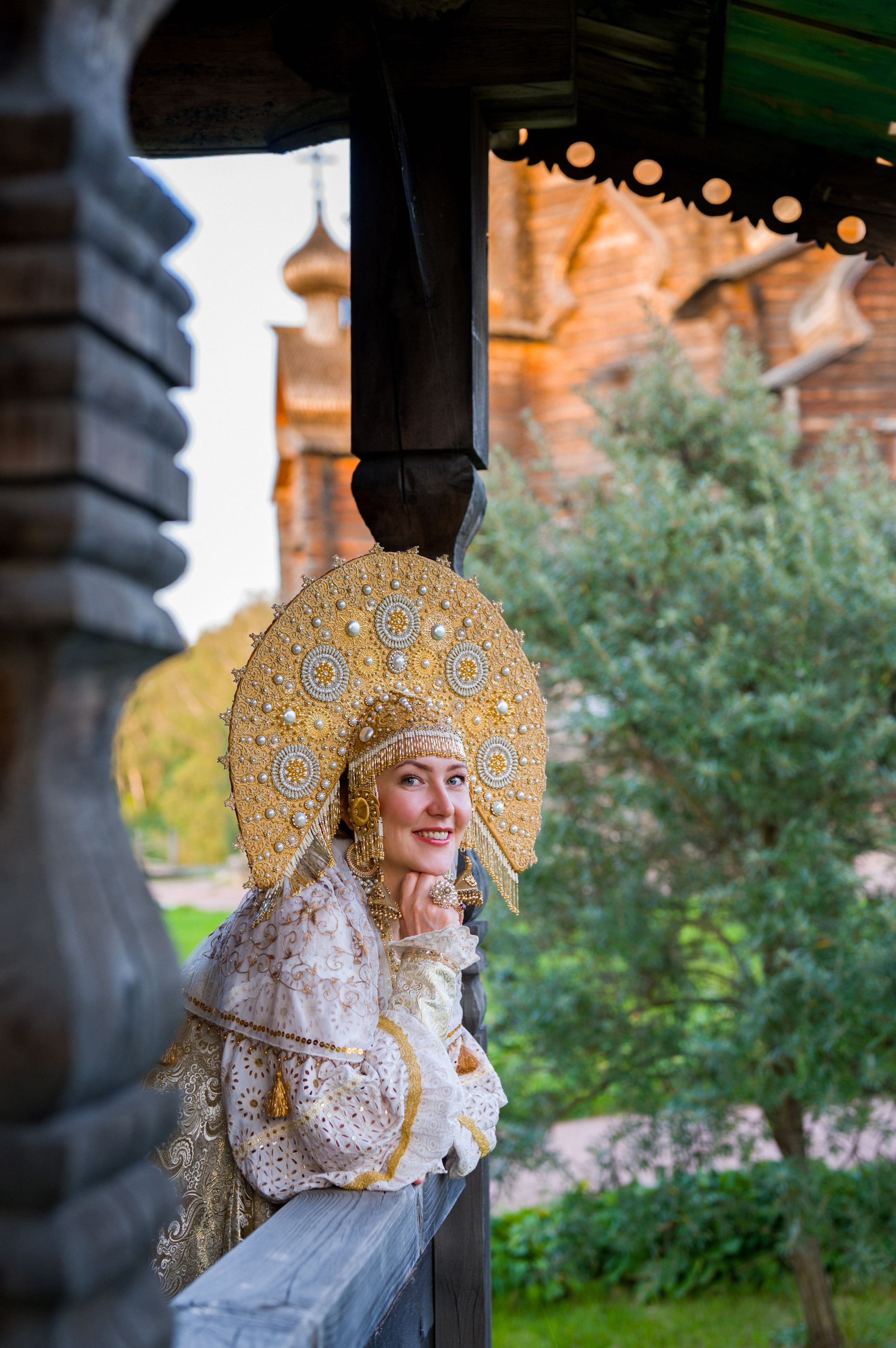 Фотосессия в русском национальном наряде. Фотограф Юлия Кондратьева