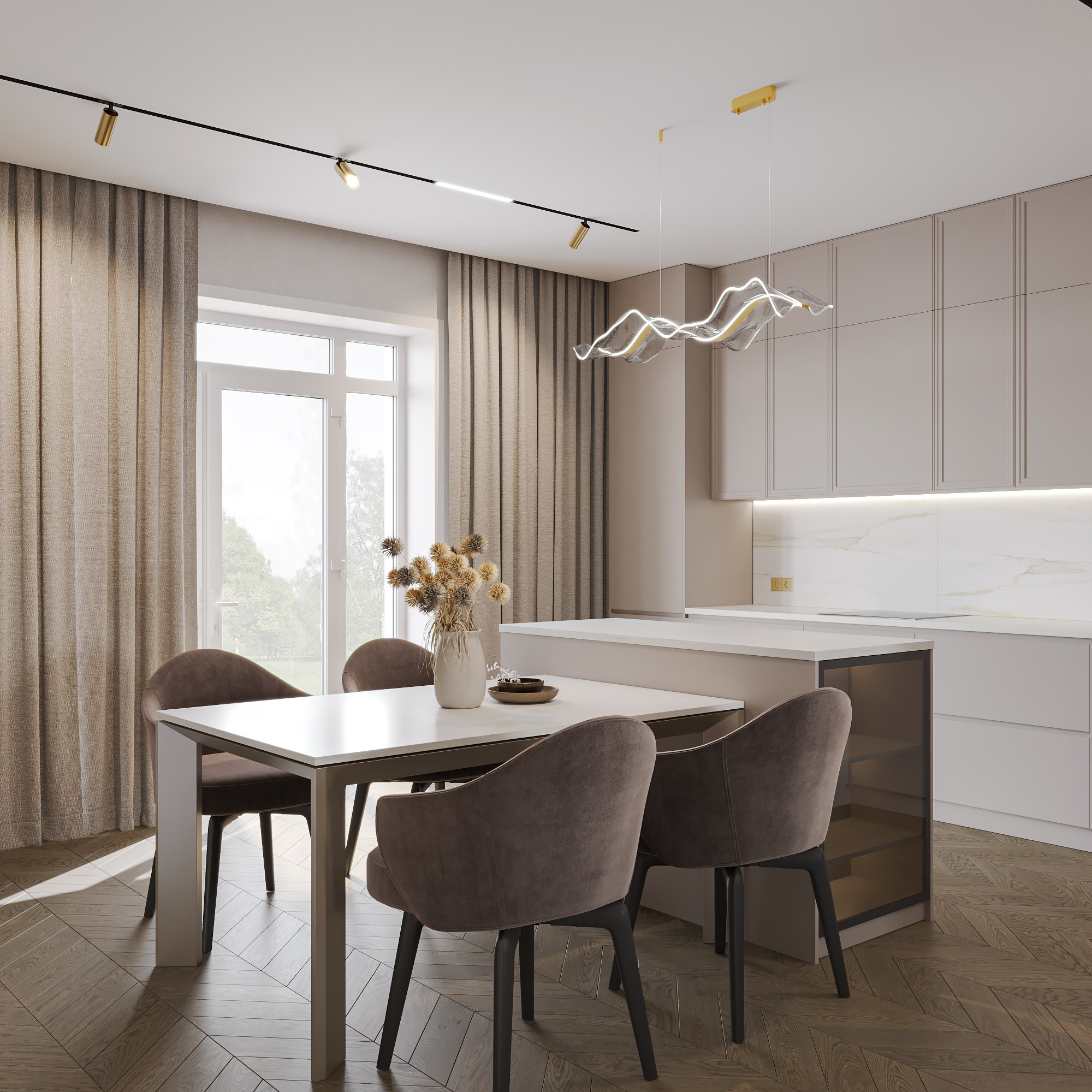 Дом с мансардой 250 м². Студия дизайна