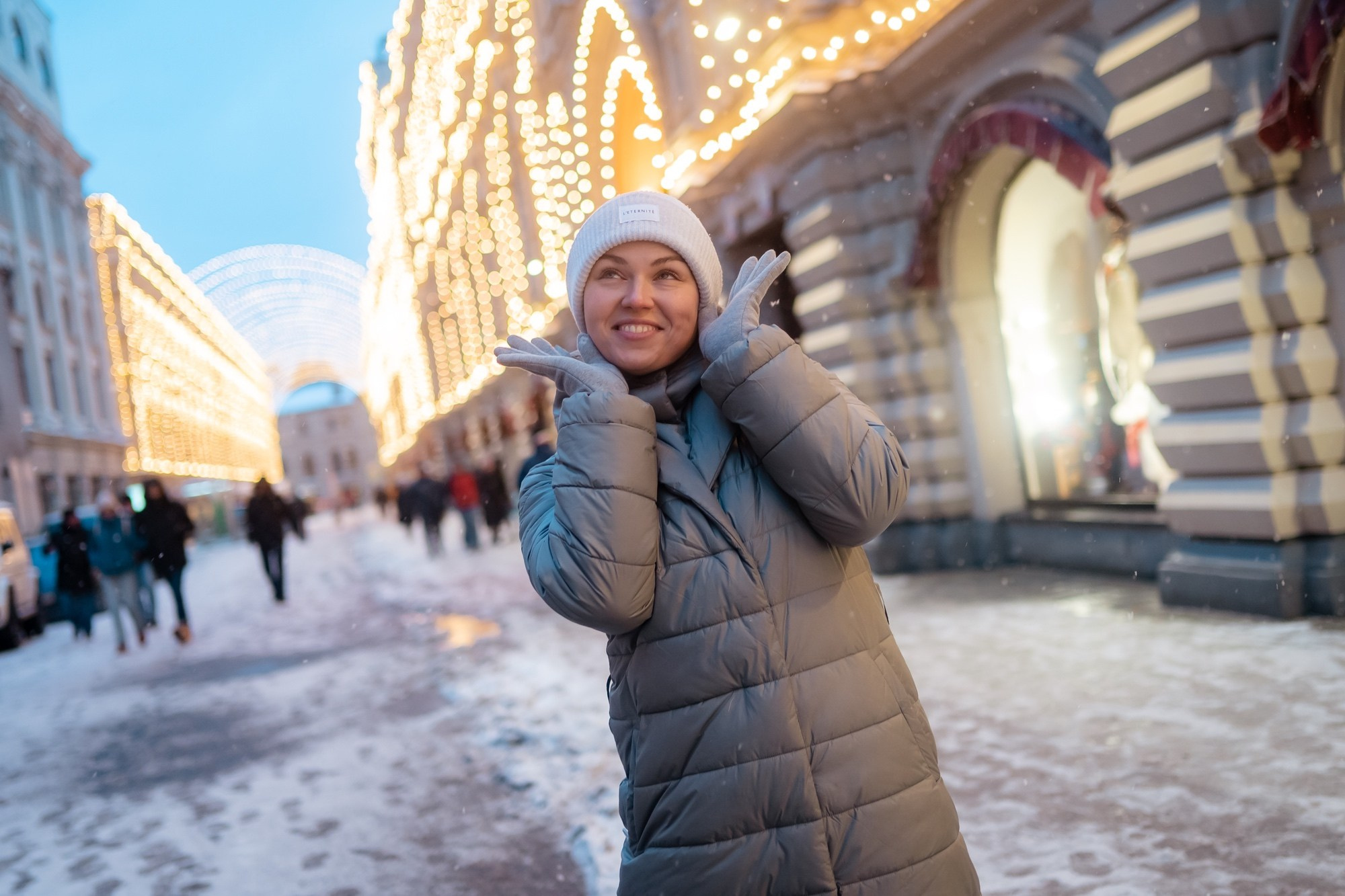 Юля с семьей в центре. Семейный фотограф Варвара Сорока в городе Москве