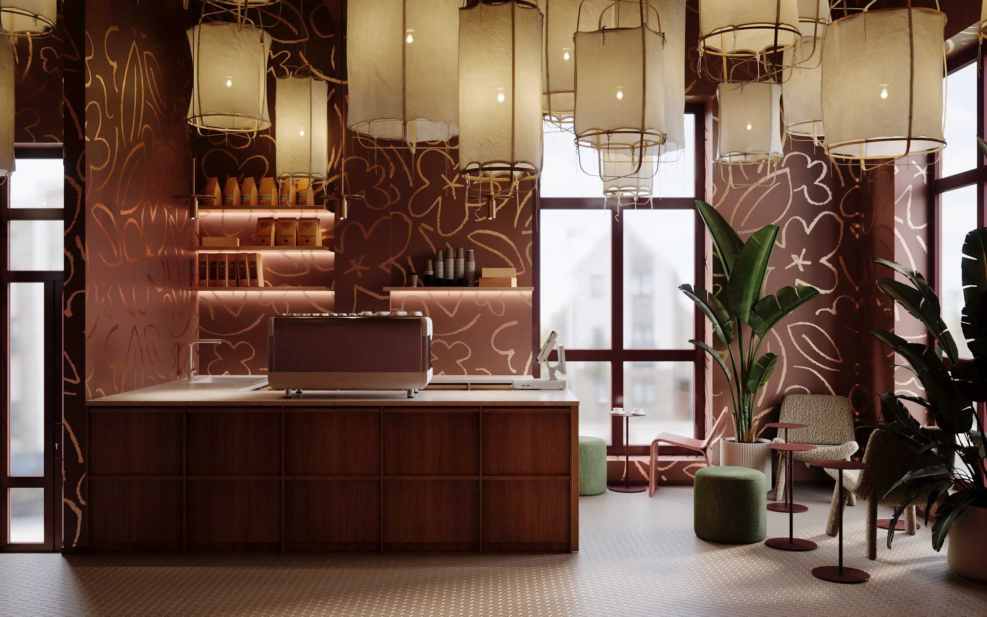 Кофейня 32 кв. м. Главная