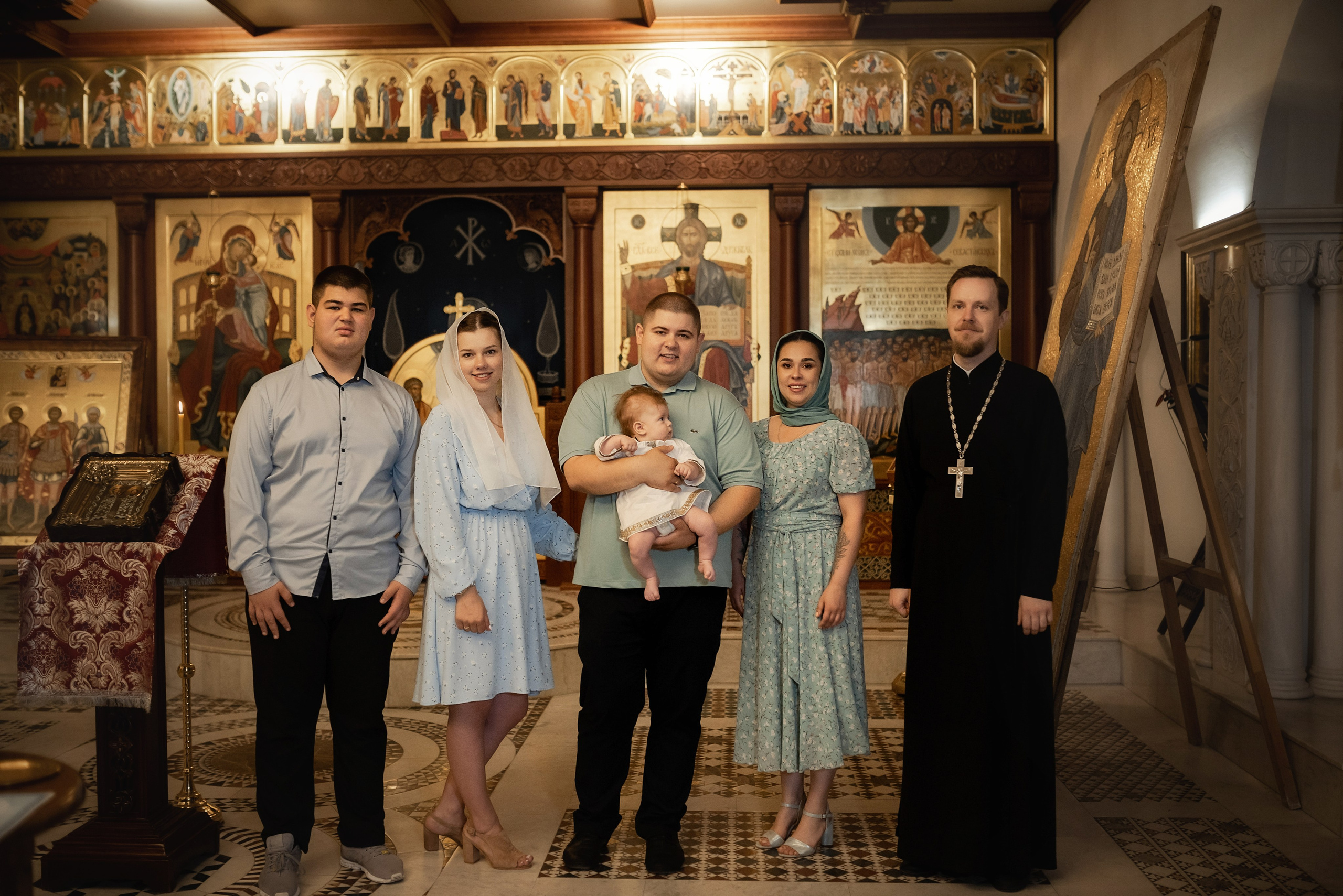 Крещение Алексея в Храме 40 Севастийских мучеников. Семейный фотограф в Ростове-на-Дону Татьяна Литвинова