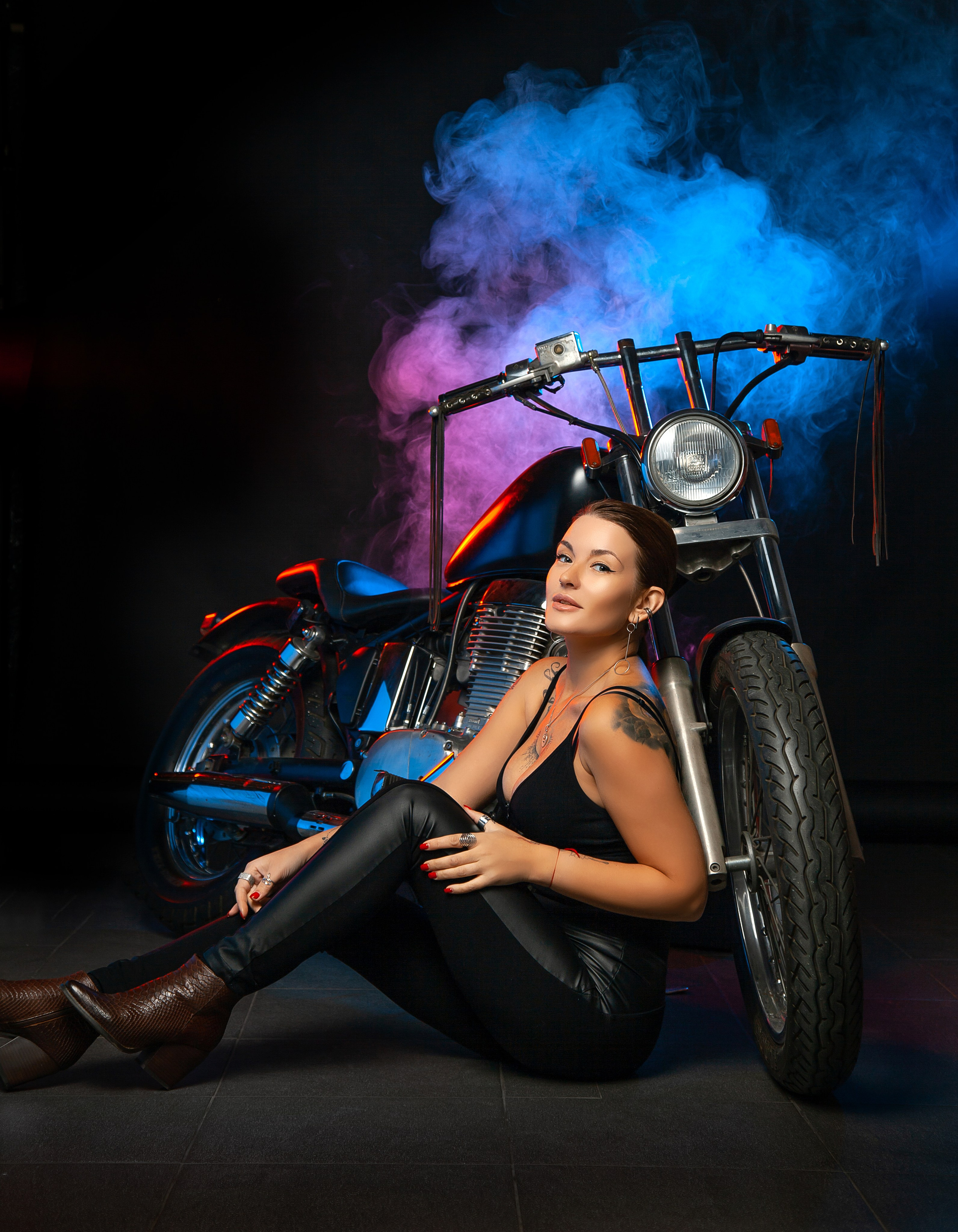 Мото-дым. Фотограф Мария Кольцова