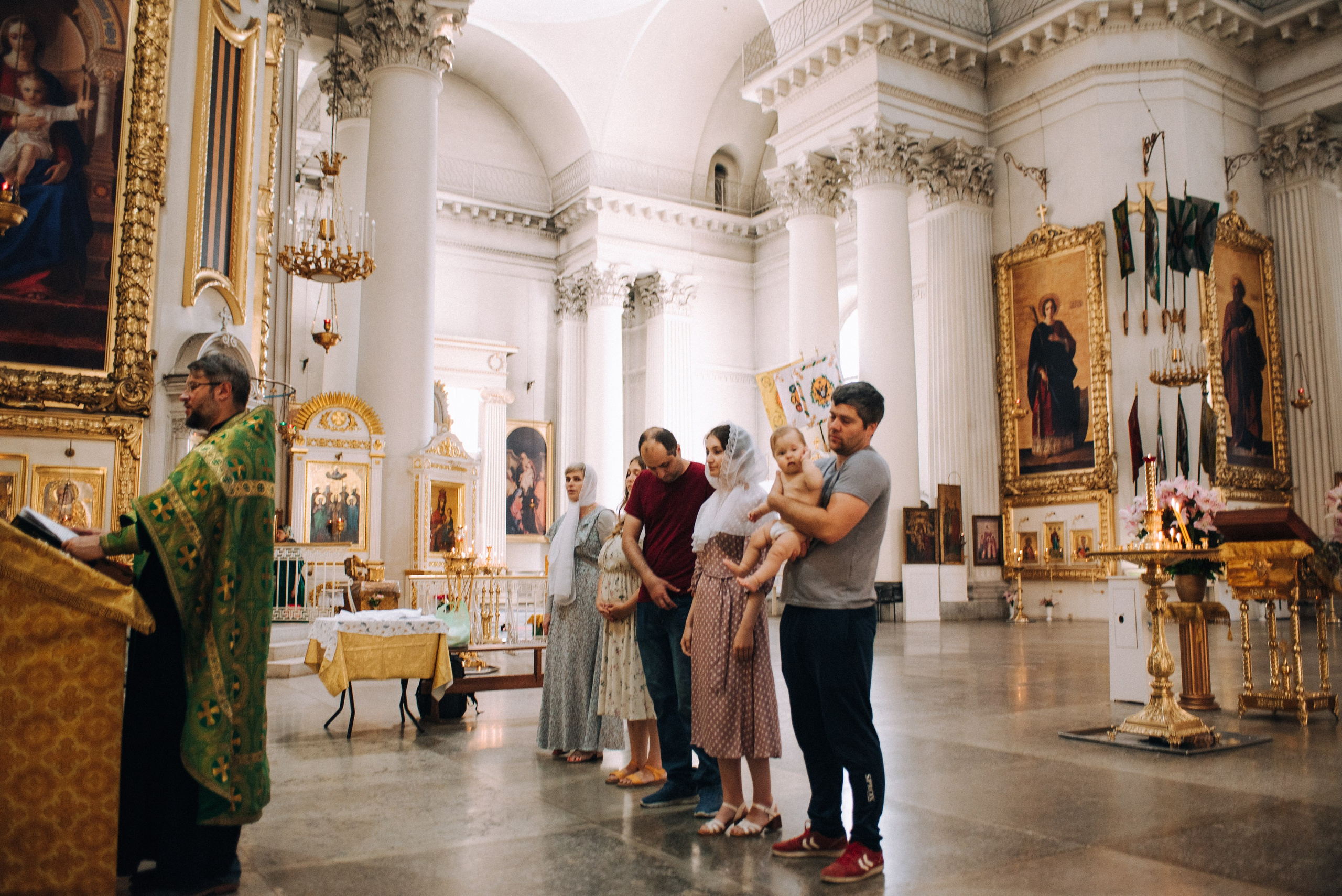 Таинство Крещения. Фотограф новорожденных и детей до года в Санкт-Петербурге