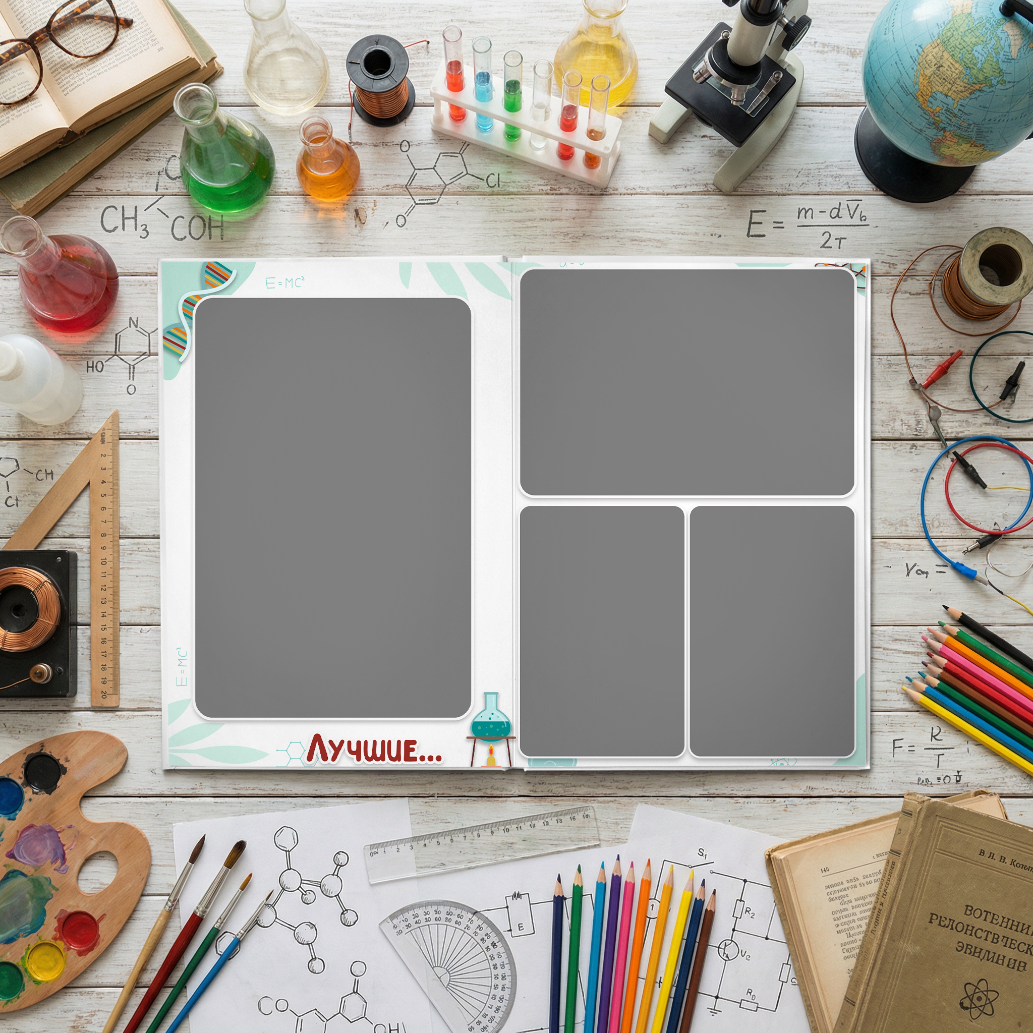 037 Уникум II. Дизайны, psd шаблоны школьных и выпускных альбомов и обложек