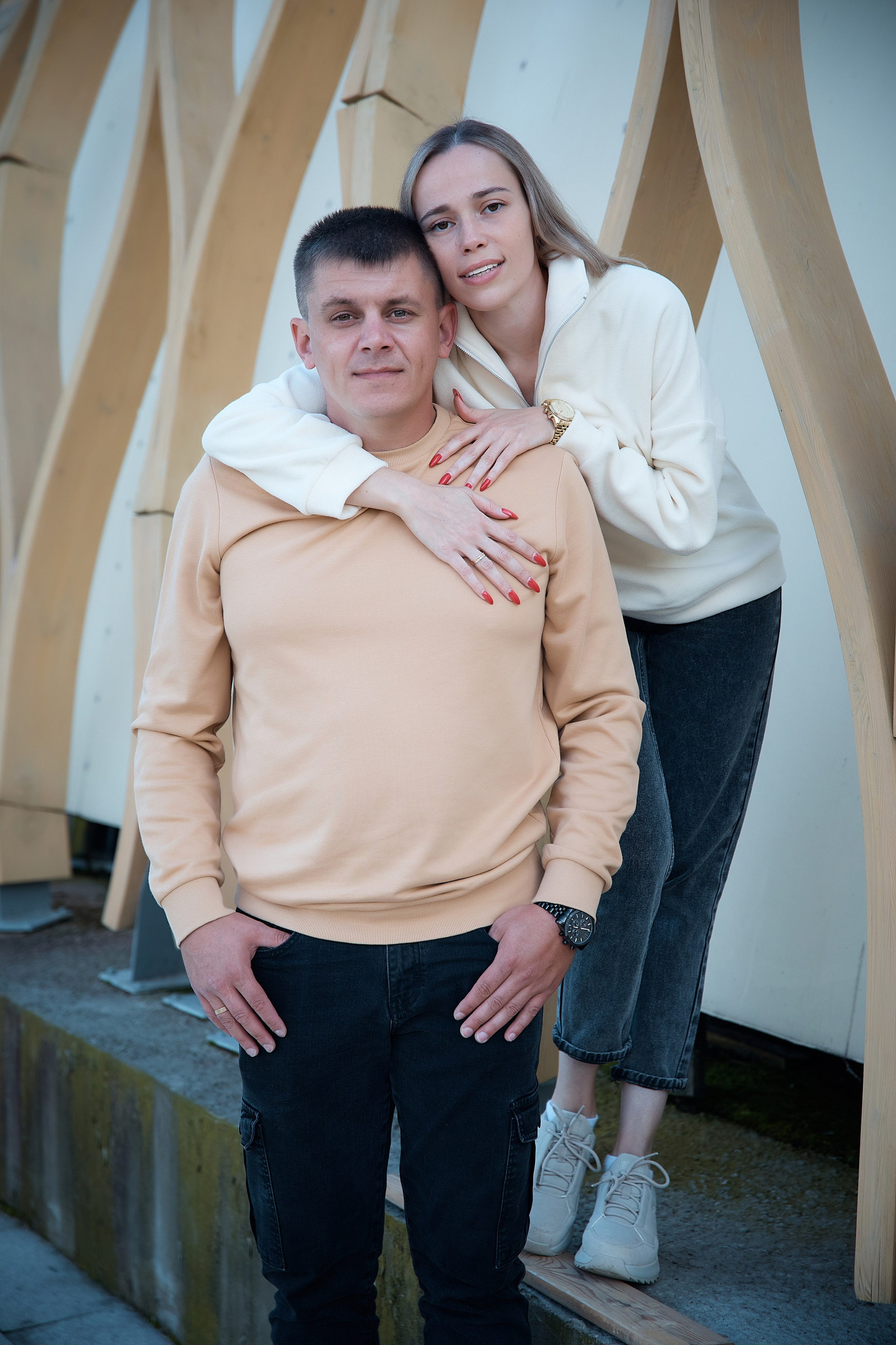 Прогулка в Алесандровском саду. Надя и Дима с дочей. Татьяна Бабаева — Фотограф