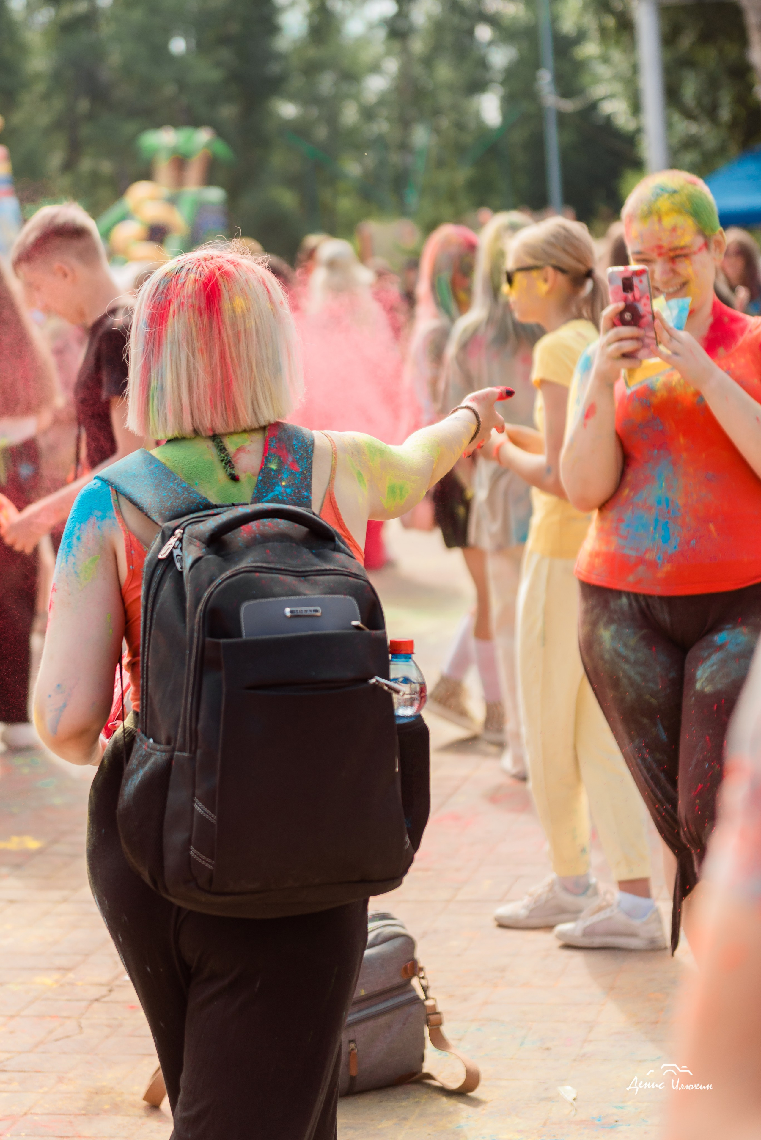 Краски Холи в Комсомольском Парке 2023. Детский фотограф, семейный фотограф и репортажи в Кемерово