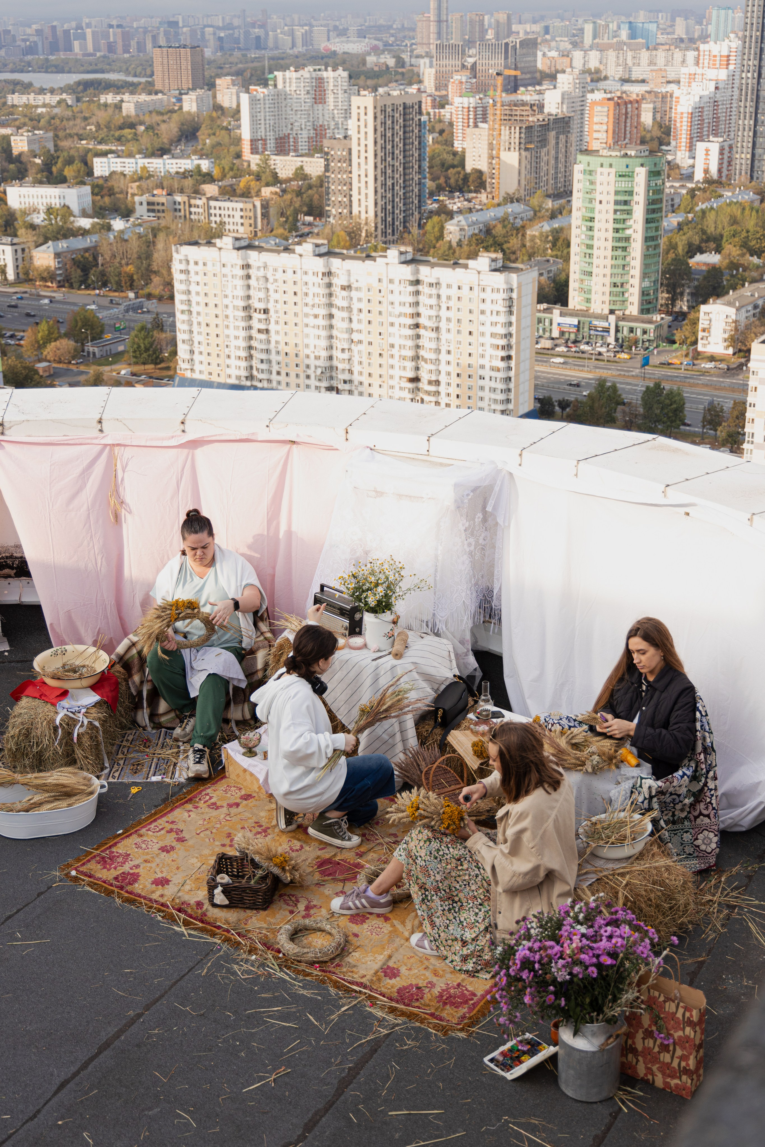 МК Осенний венок (локация на крыше). Анастасия Ракчеева Художник