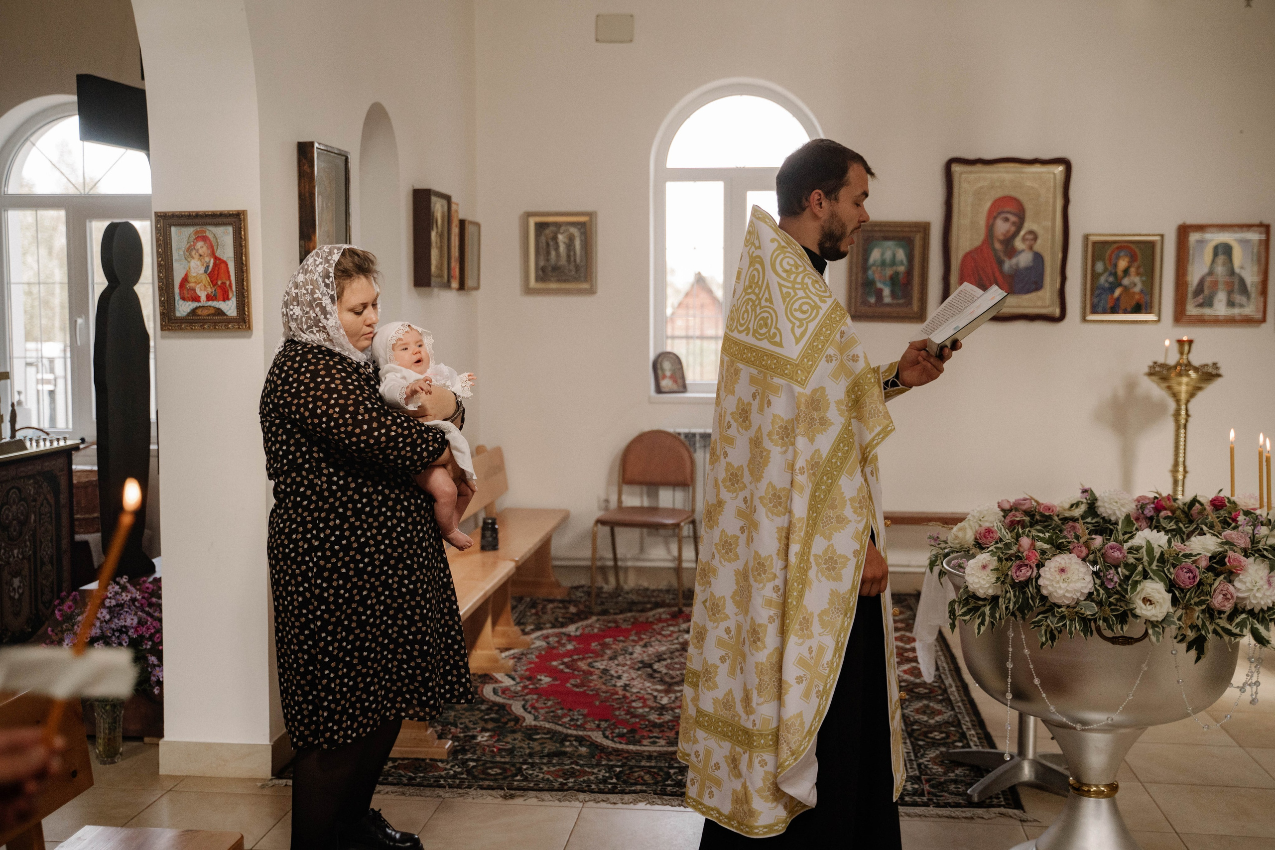 Крещение Александры. Свадебный и семейный фотограф в Калуге Анна Киреева